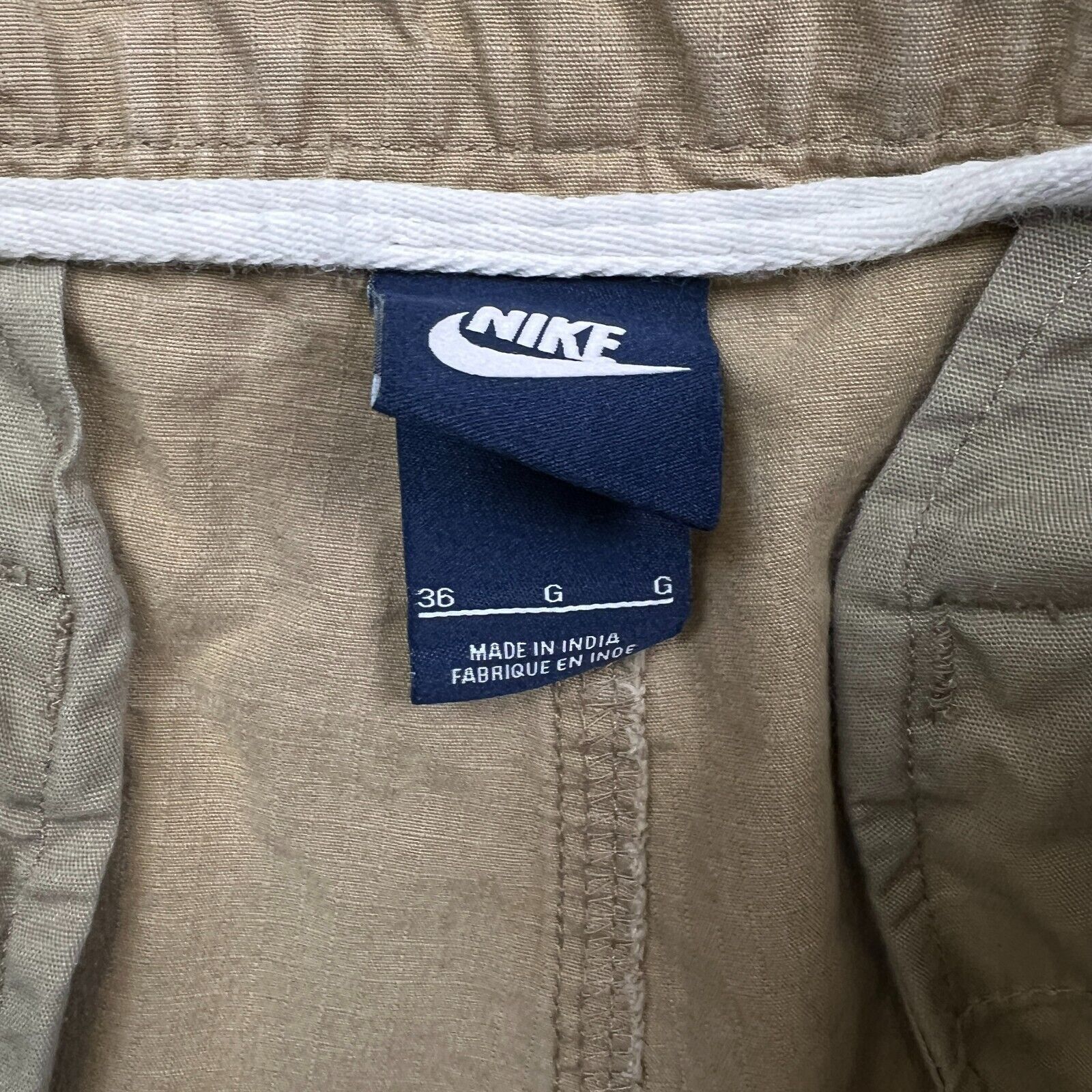Nike × Vintage Nike Sportswear Shorts Size 36 Swoosh Cargo Khaki Pants Size US 36 / EU 52 - 8 Thumbnail