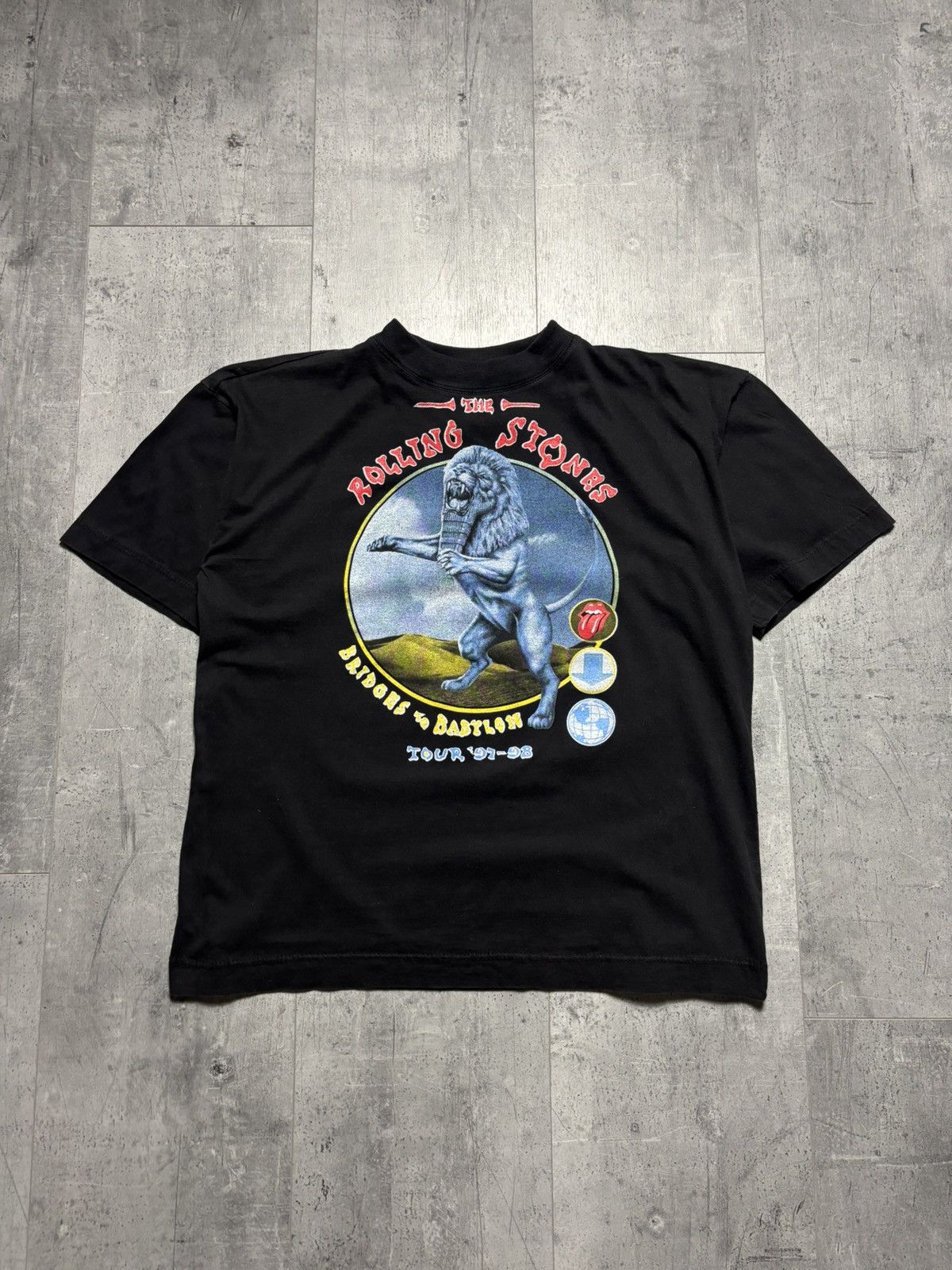 The Rolling Stones Vintage 1990’s The Rolling Stones Bridges to Babylon T-shirt Size US L / EU 52-54 / 3 - 3 Thumbnail