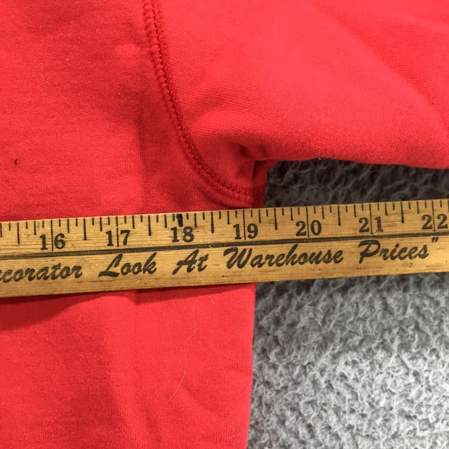 Calvin Klein Calvin Klein Sweatshirt Crew Neck Pullover Red Lined Fleece Mens S Long Sleeve Vintage No Size US S / EU 44-46 / 1 - 7 Thumbnail