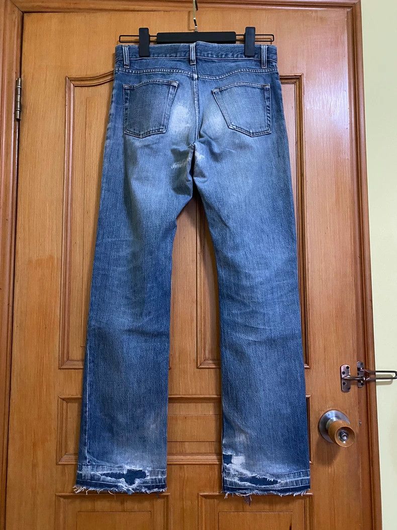 Helmut Lang HELMUT LANG Blue jeans stained with water Size US 31 - 2 Thumbnail