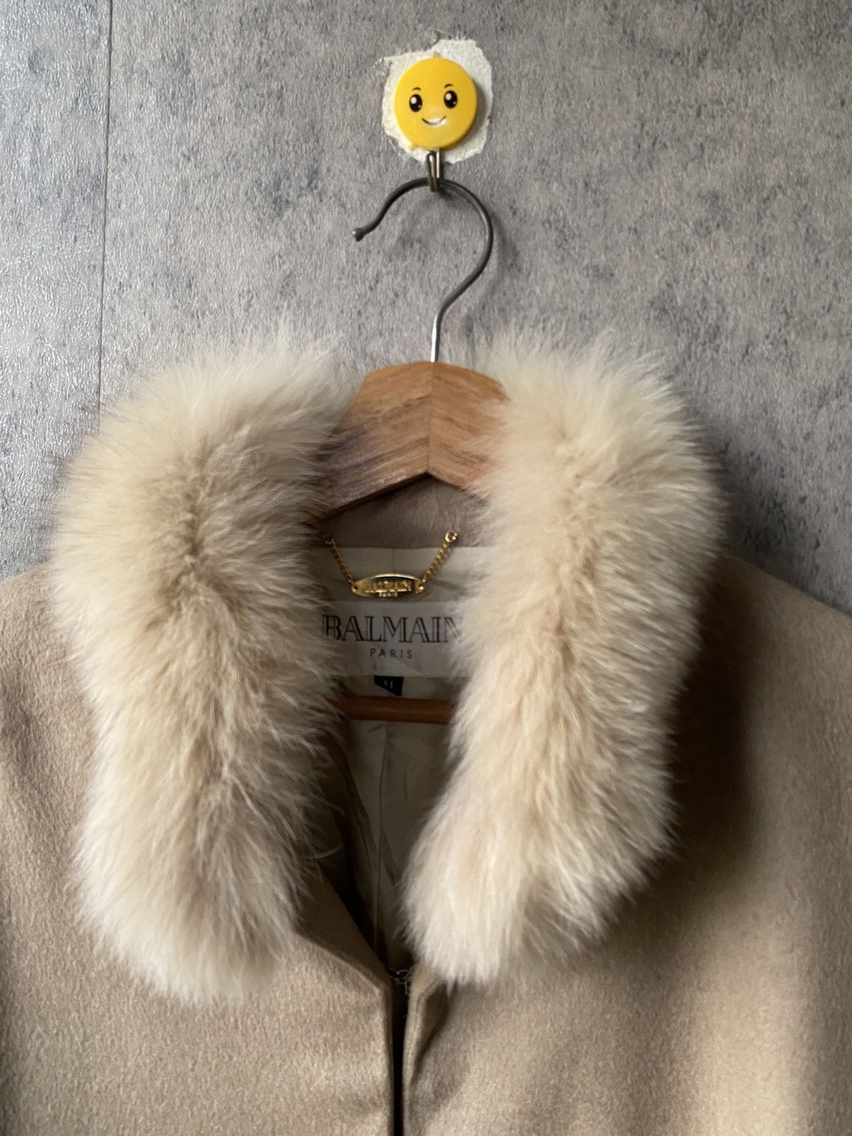 Balmain Vintage Balmain Paris Cashmere Capes Fur Collars And Cuffs Size US XXL / EU 58 / 5 - 6 Thumbnail