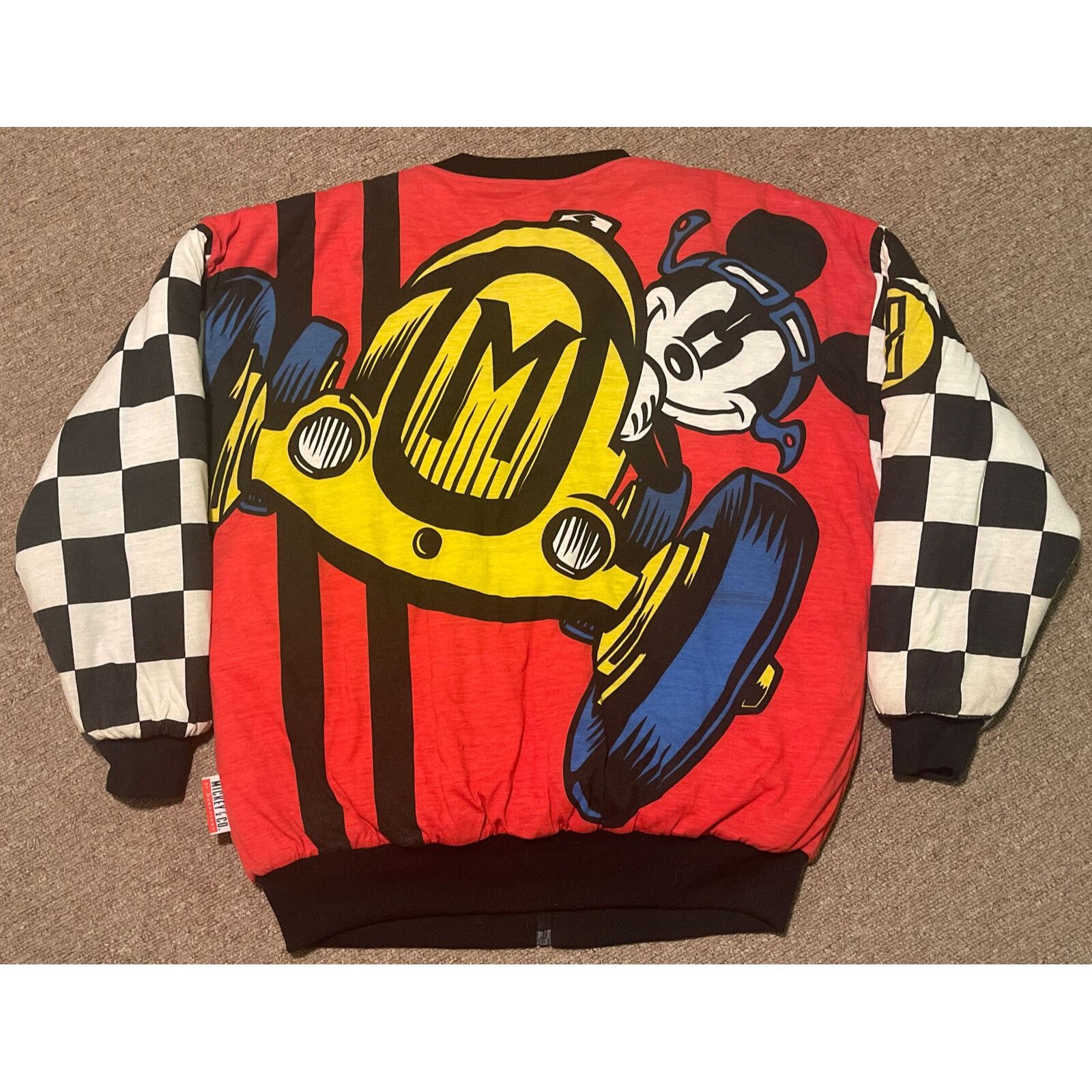 Mickey Inc Vintage 80’s XL Disney Mickey Inc Mickey Mouse Racing Revers Size US XL / EU 56 / 4 - 1 Thumbnail
