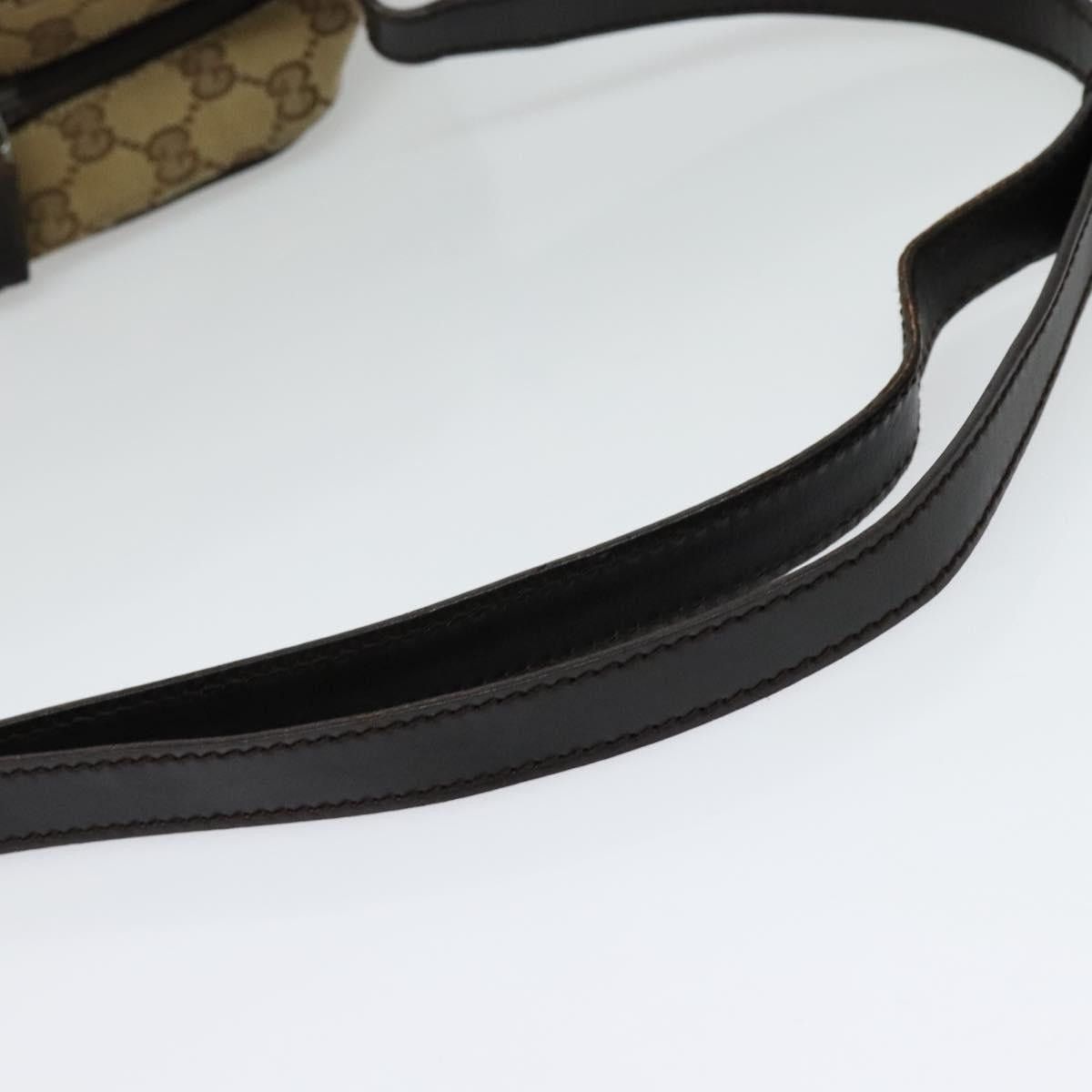 Gucci GUCCI GG Canvas Shoulder Bag Beige Silver Size ONE SIZE - 7 Thumbnail