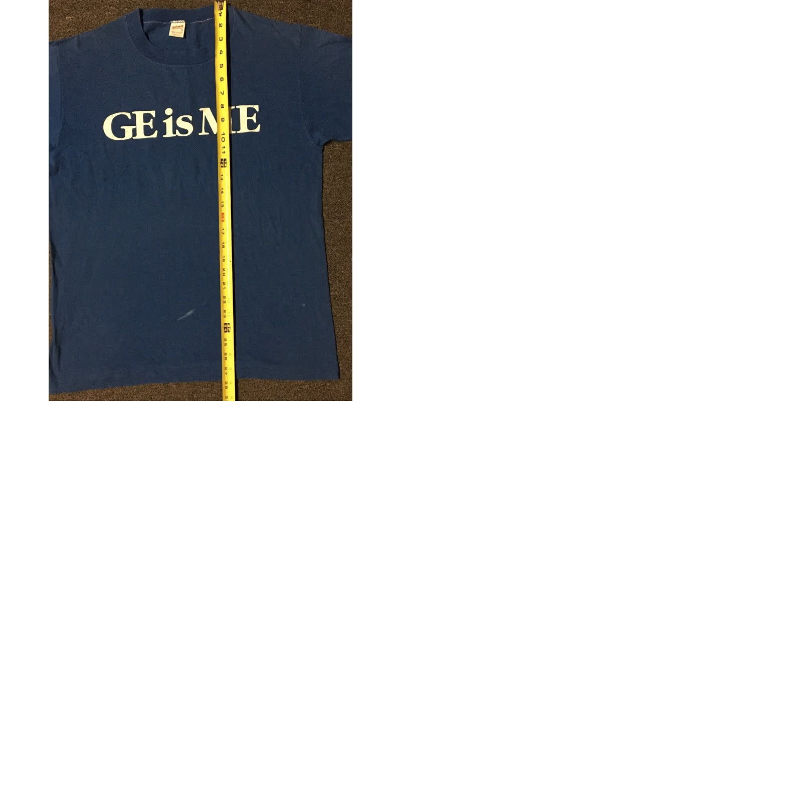 Vintage Vtg 80s GE Is Me Faded Promo Shirt M General Electric Energy Planet Grunge 70s Size US M / EU 48-50 / 2 - 9 Thumbnail