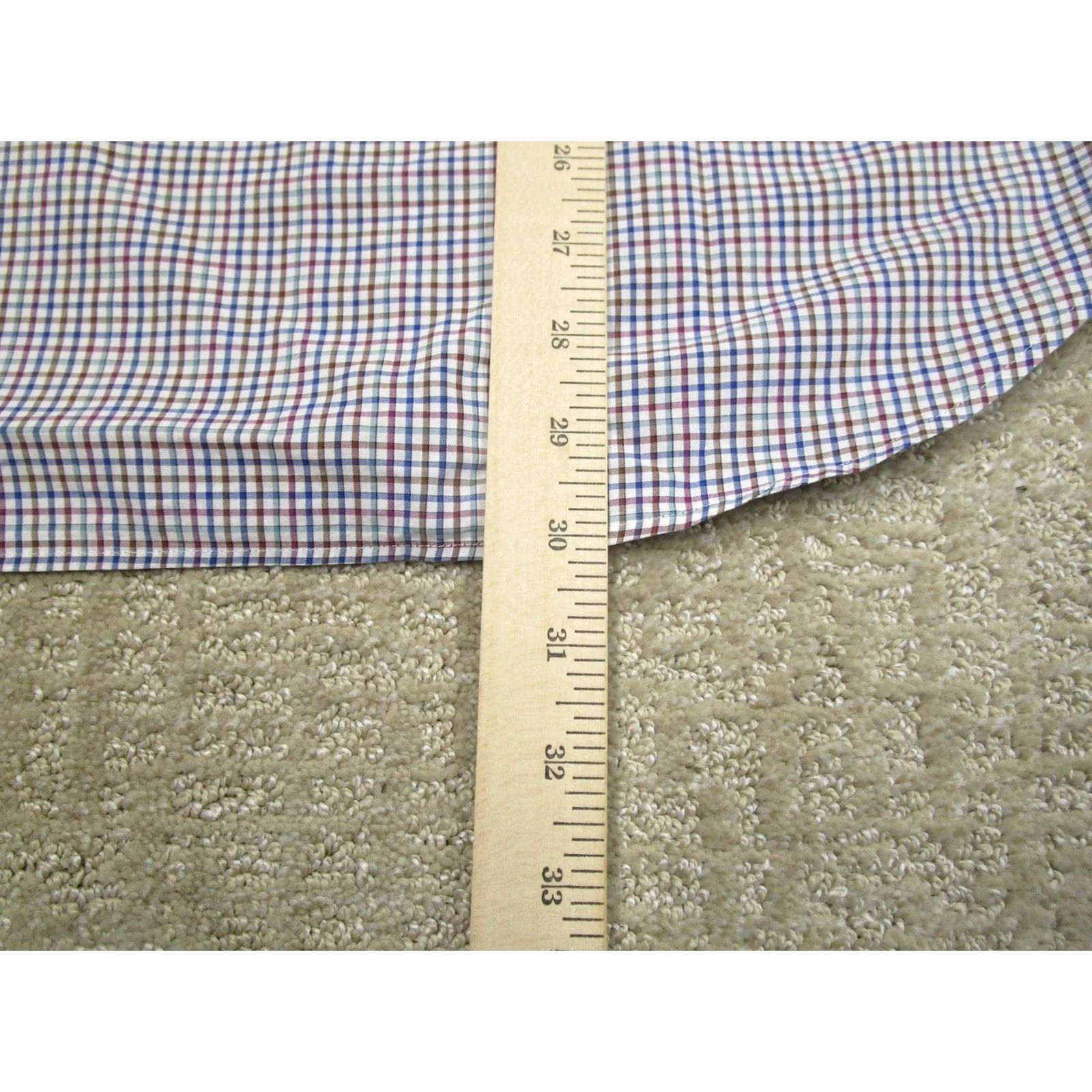 Peter Millar Peter Millar Shirt Men Medium Multicolor Check Long Sleeve Cutaway Collar Cotton Size US M / EU 48-50 / 2 - 6 Thumbnail