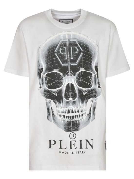 Philipp Plein PHILIPP PLEIN Men T-Shirts AADC MTK7743 PJY002N 01 White Size US L / EU 52-54 / 3 - 1 Thumbnail