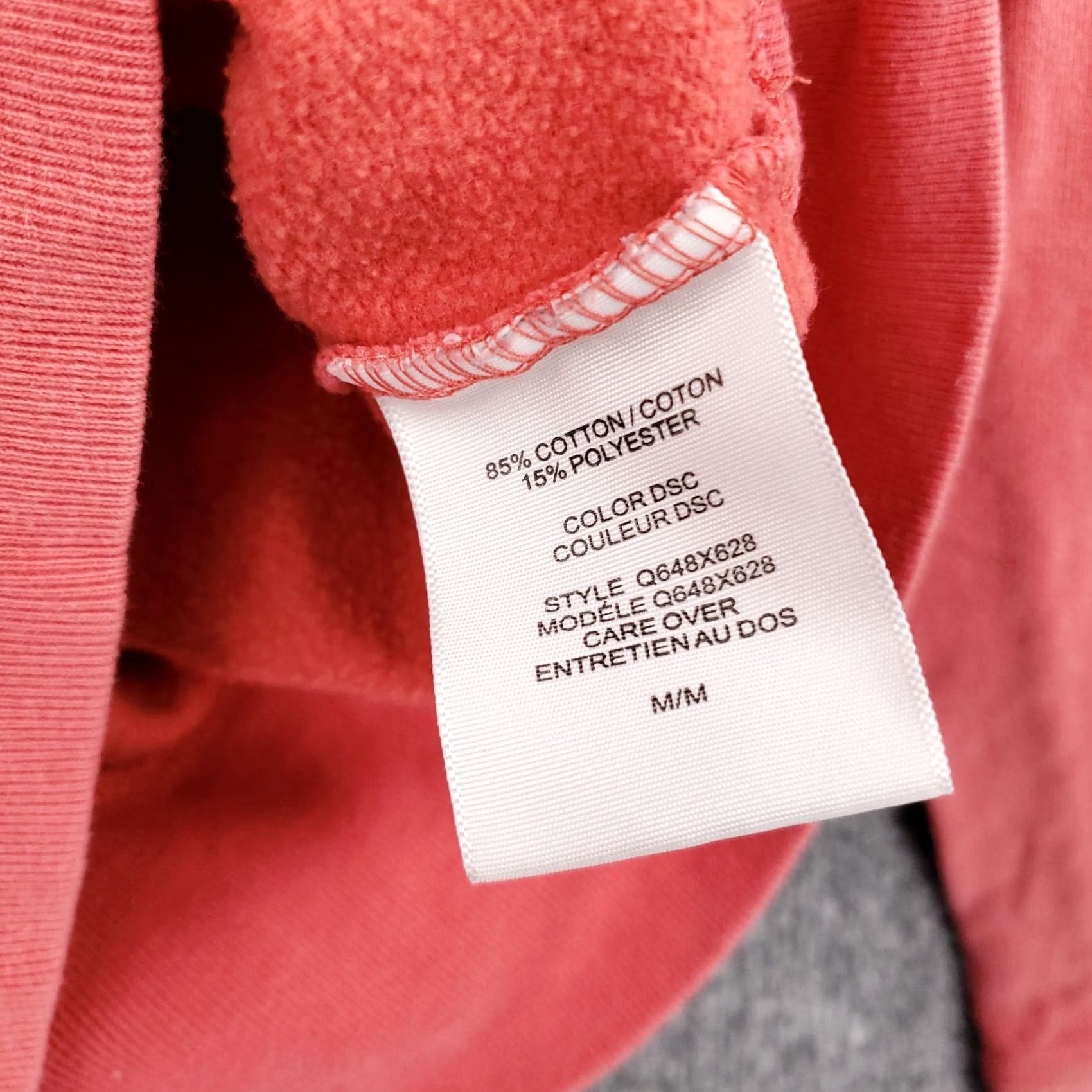 Guess GUESS Hoodie Womens M Medium Red Pullover Logo V-Neck Long Sleeves Size M / US 6-8 / IT 42-44 - 4 Thumbnail