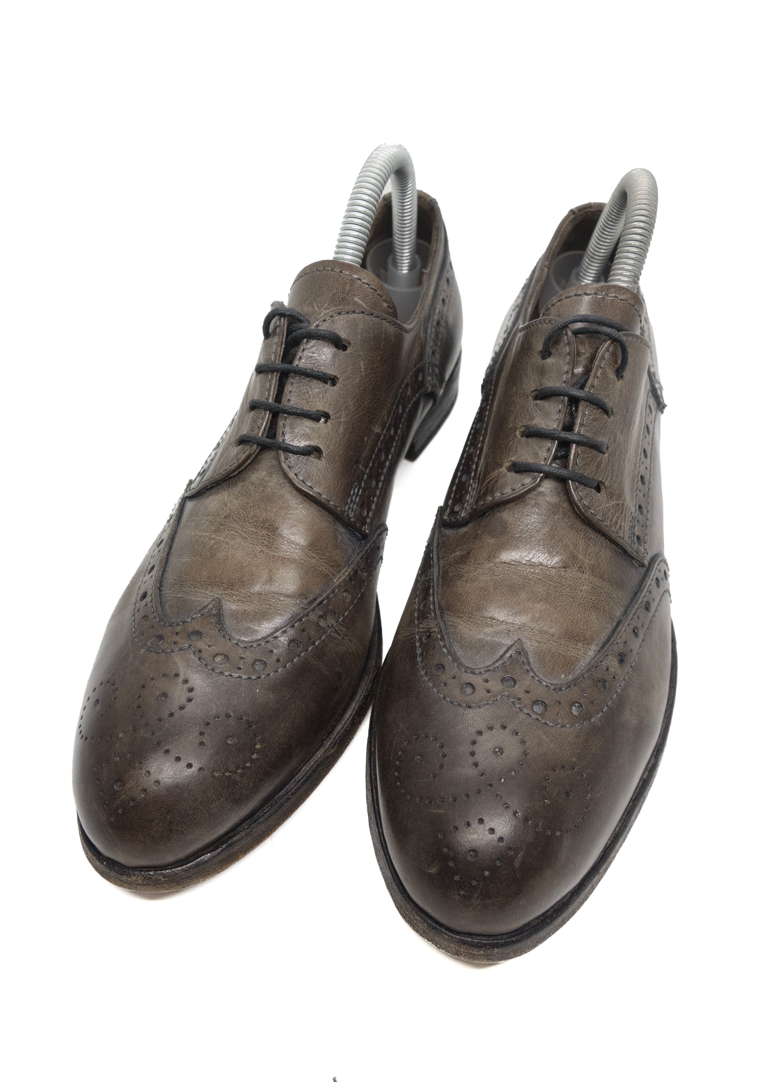 MoMA Leather Wingtip Brogue Derby Shoes Size US 7 / EU 40 - 4 Thumbnail
