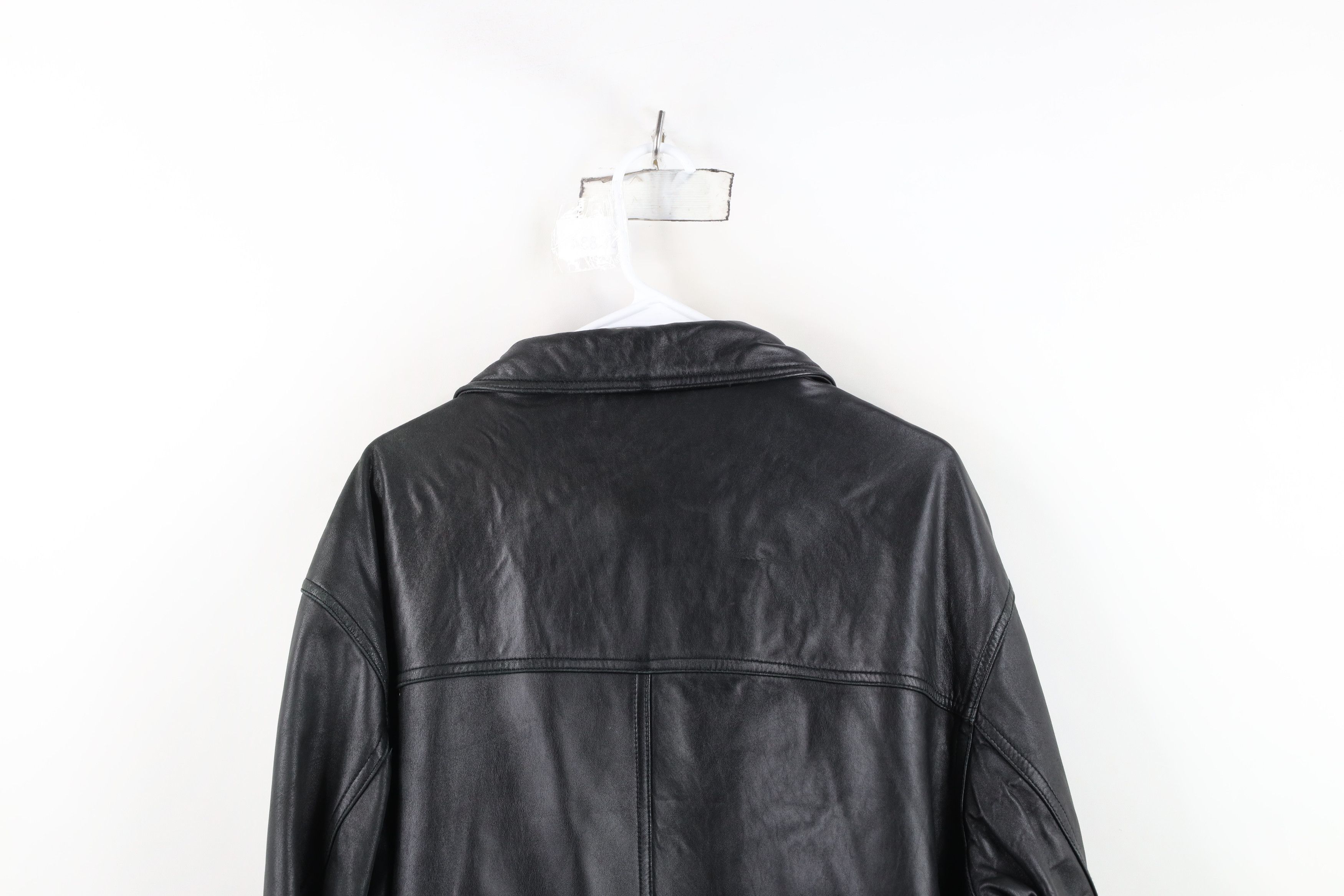 Jos. A. Bank Vintage Jos A Bank Quilted Leather Full Zip Jacket Black Size US L / EU 52-54 / 3 - 15 Thumbnail