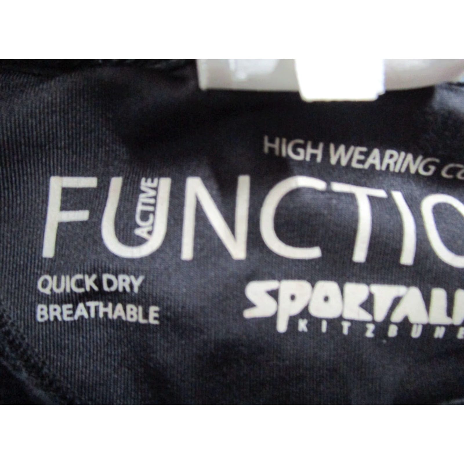 Vintage SPORTALM Shirt Women 12 Black 1/2 Zip Polo 3/4 Sleeve Pullover Quick Dry Active Size M / US 6-8 / IT 42-44 - 4 Thumbnail
