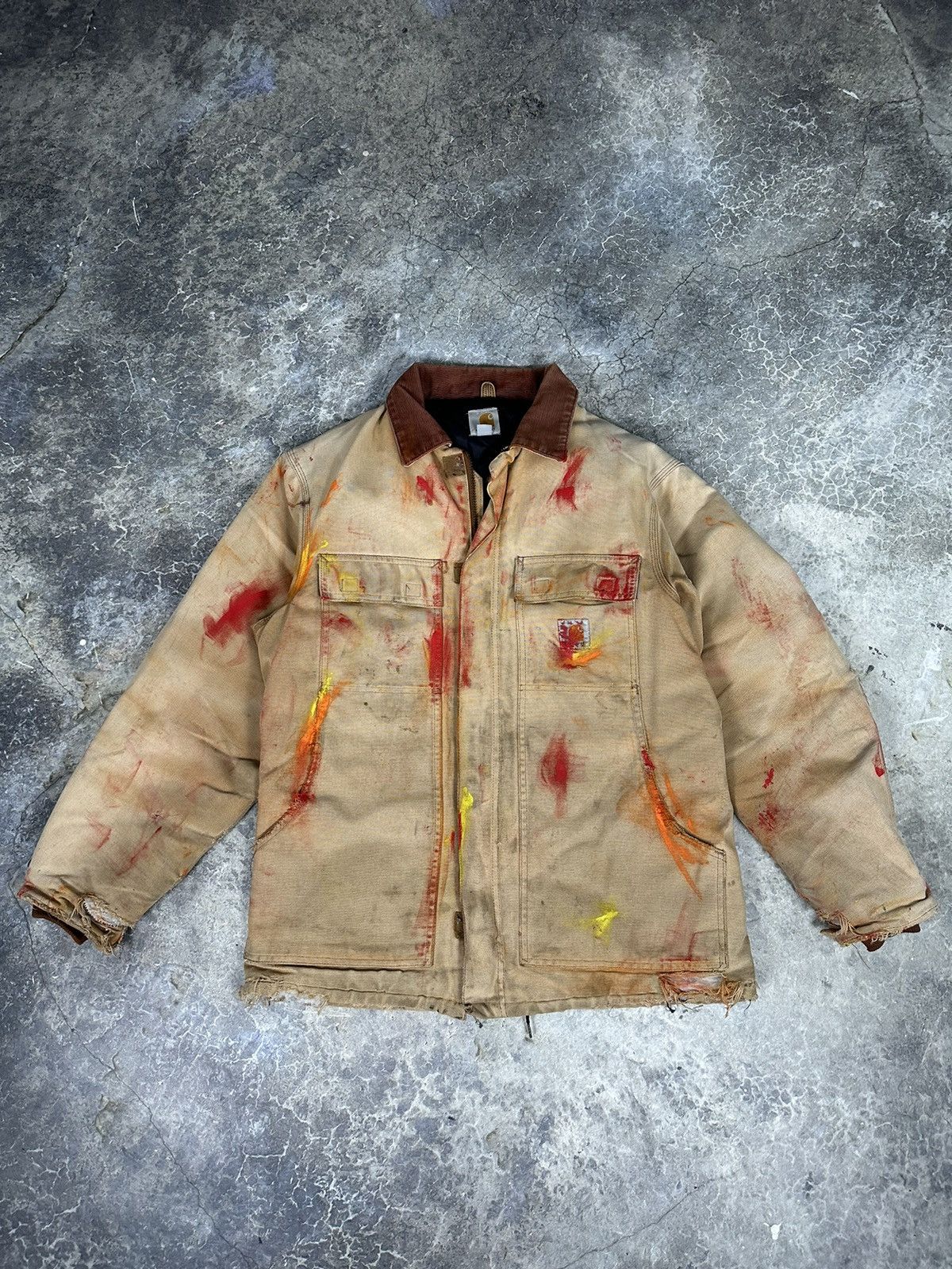 Designer × Vintage Vintage Painted Carhartt Arctic Jacket Size US M / EU 48-50 / 2 - 1 Thumbnail