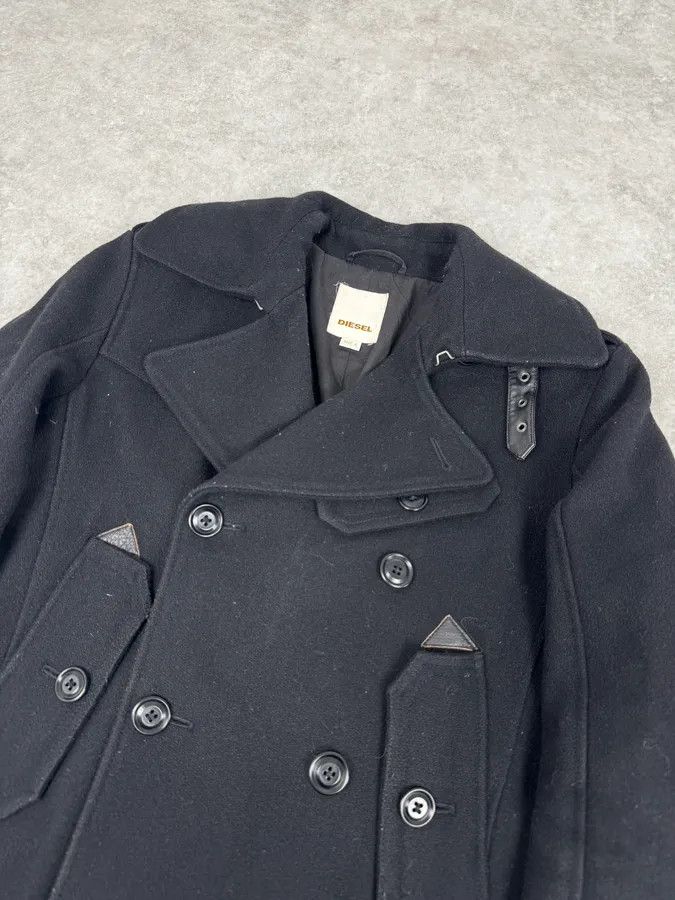 Diesel 2000s Diesel Black Wool Cabana Buttoned Jacket Size US S / EU 44-46 / 1 - 5 Thumbnail