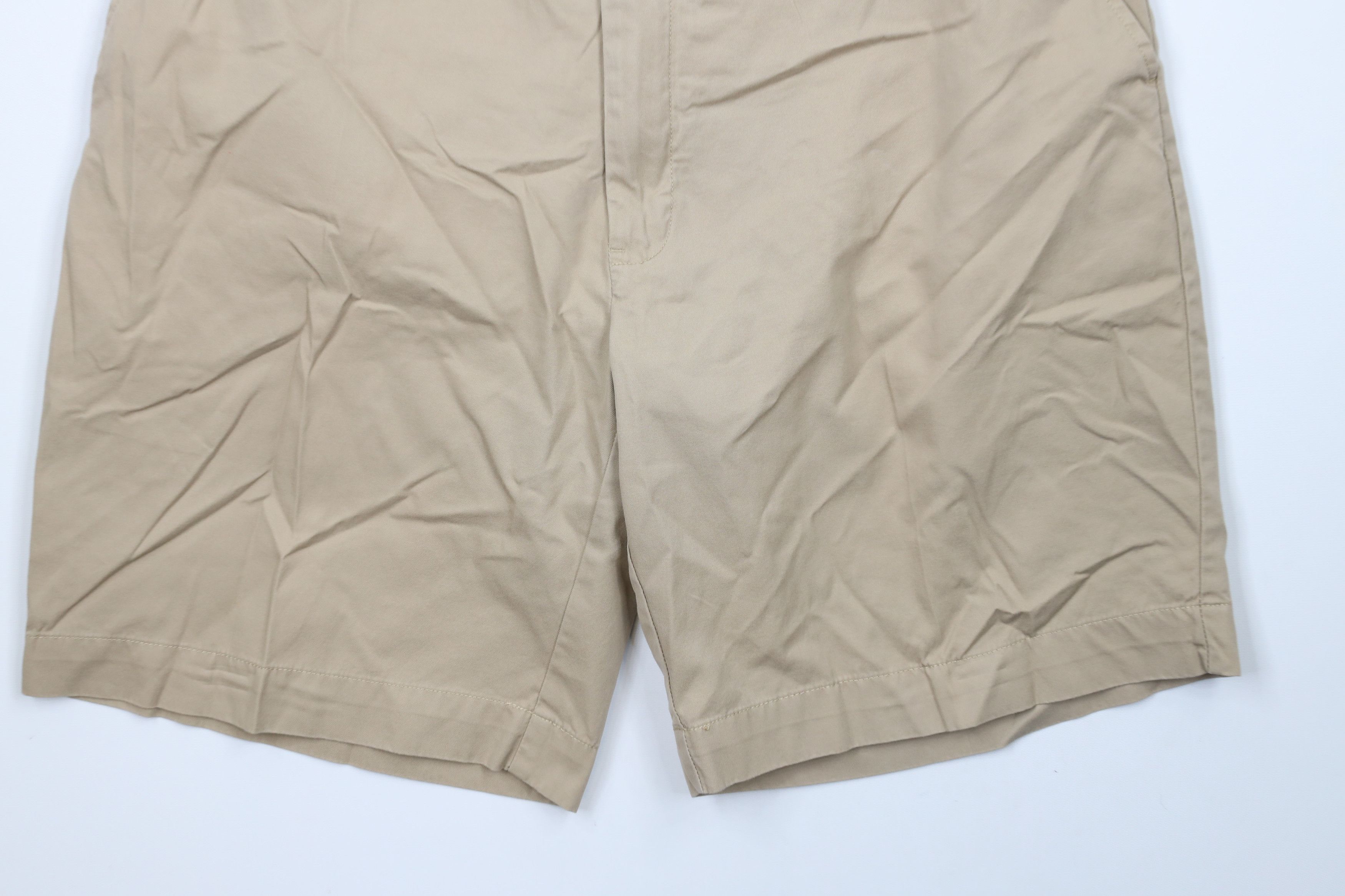 Ralph Lauren × Vintage Vintage 90s Ralph Lauren Front Above Knee Chino Shorts Beige Size US 36 / EU 52 - 4 Thumbnail