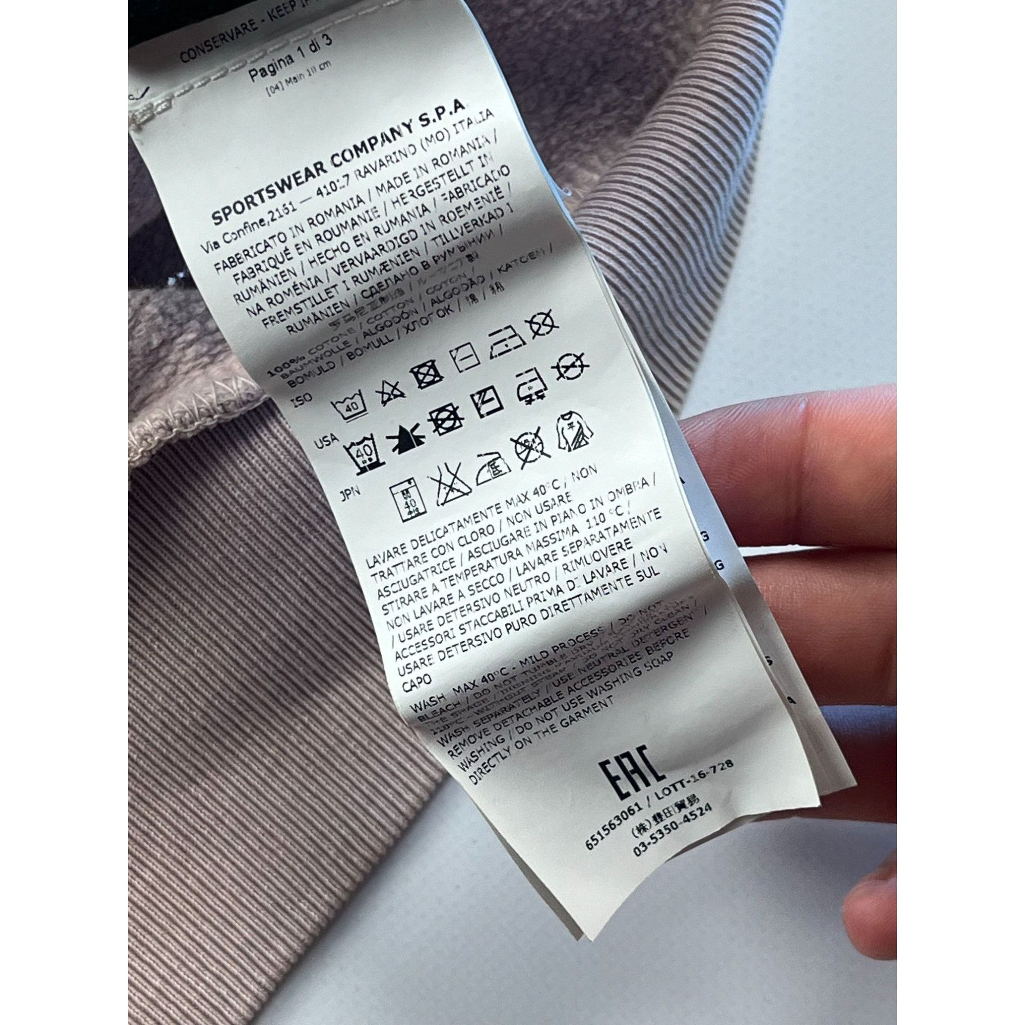 Massimo Osti × Stone Island Stone Island Crewneck Sweatshirt Size L Size US L / EU 52-54 / 3 - 11 Thumbnail