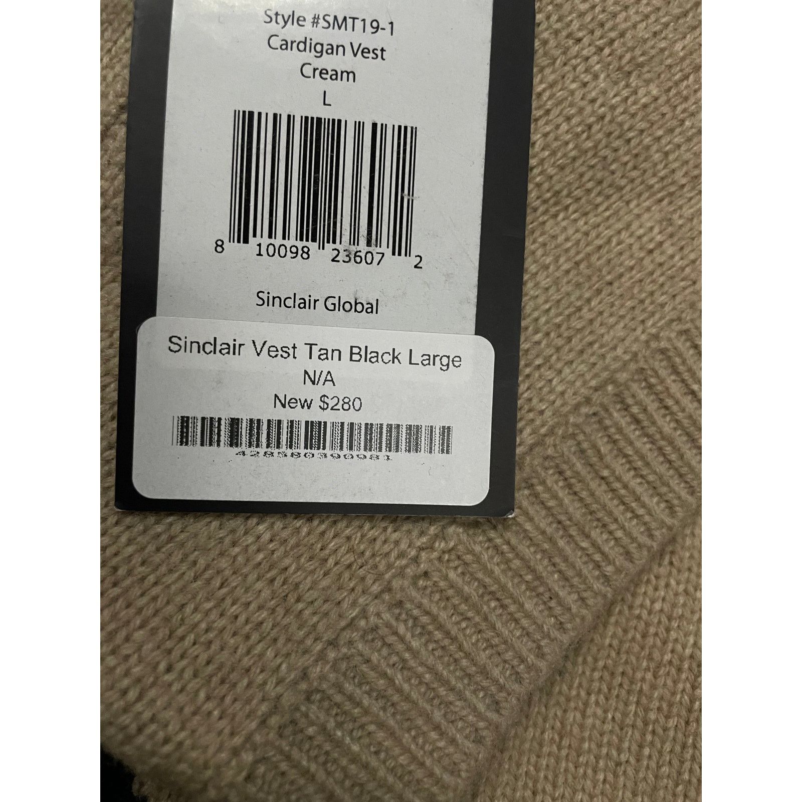 Sinclair Global Sinclair Vest Tan Black Large New Size US L / EU 52-54 / 3 - 3 Thumbnail