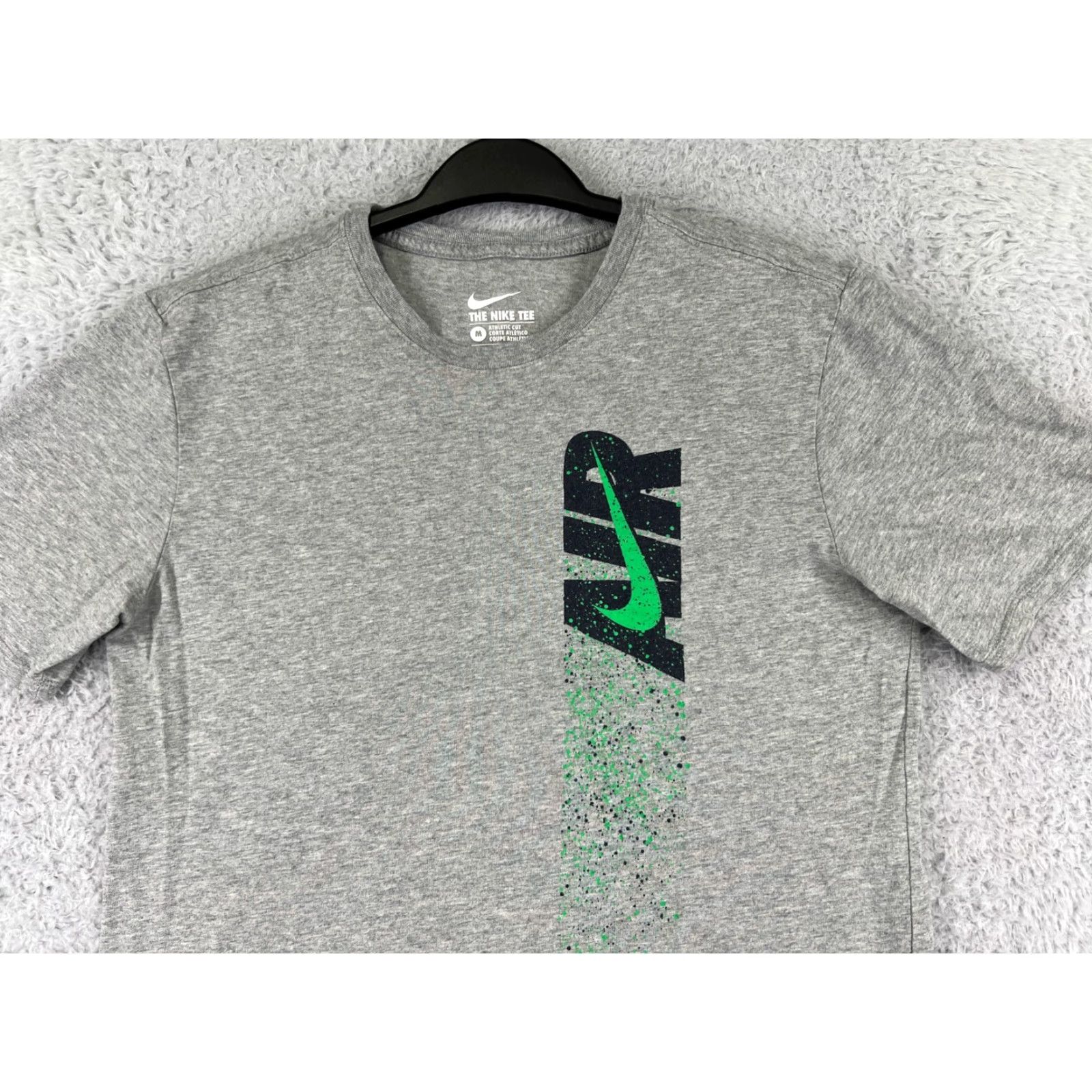 Nike Nike Shirt Mens Medium Gray Air Swoosh Logo Short Sleeve Crew Neck 100% Cotton Size US M / EU 48-50 / 2 - 6 Thumbnail