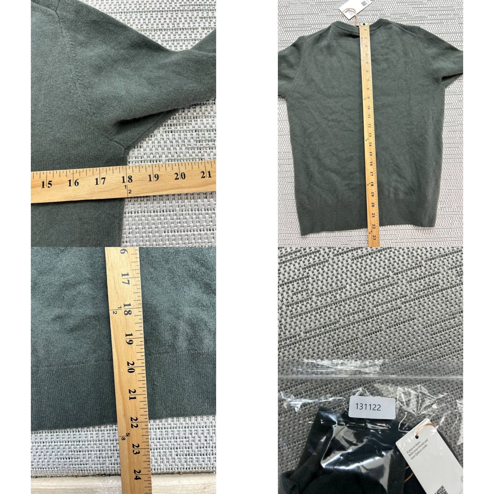 Quince Quince Sweater Womens S Green Cashmere Knit Pullover New Pullover Casual Knit Crew Neck Regular Size S / US 4 / IT 40 - 8 Thumbnail