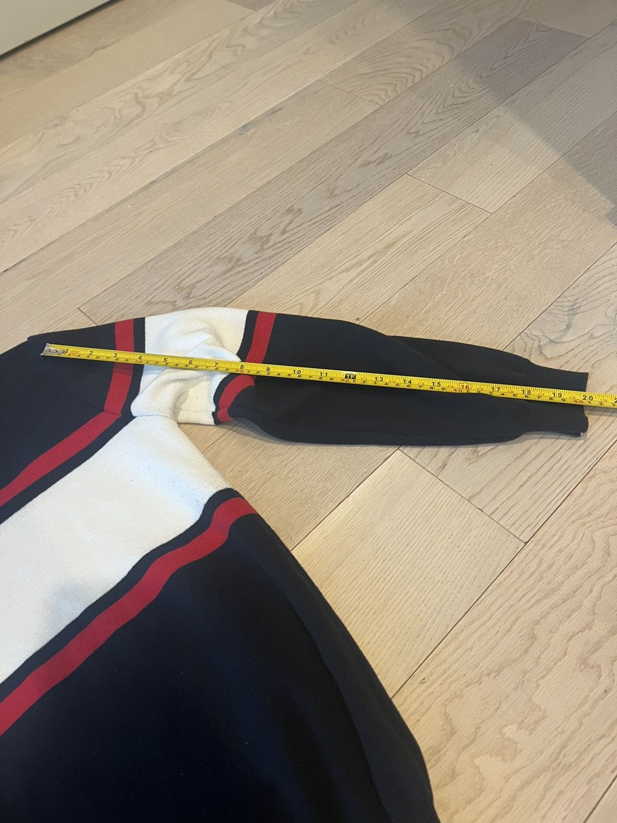 Pull & Bear Pull & Bear Navy, Red & White Striped Sweater – Size M Size US M / EU 48-50 / 2 - 7 Thumbnail