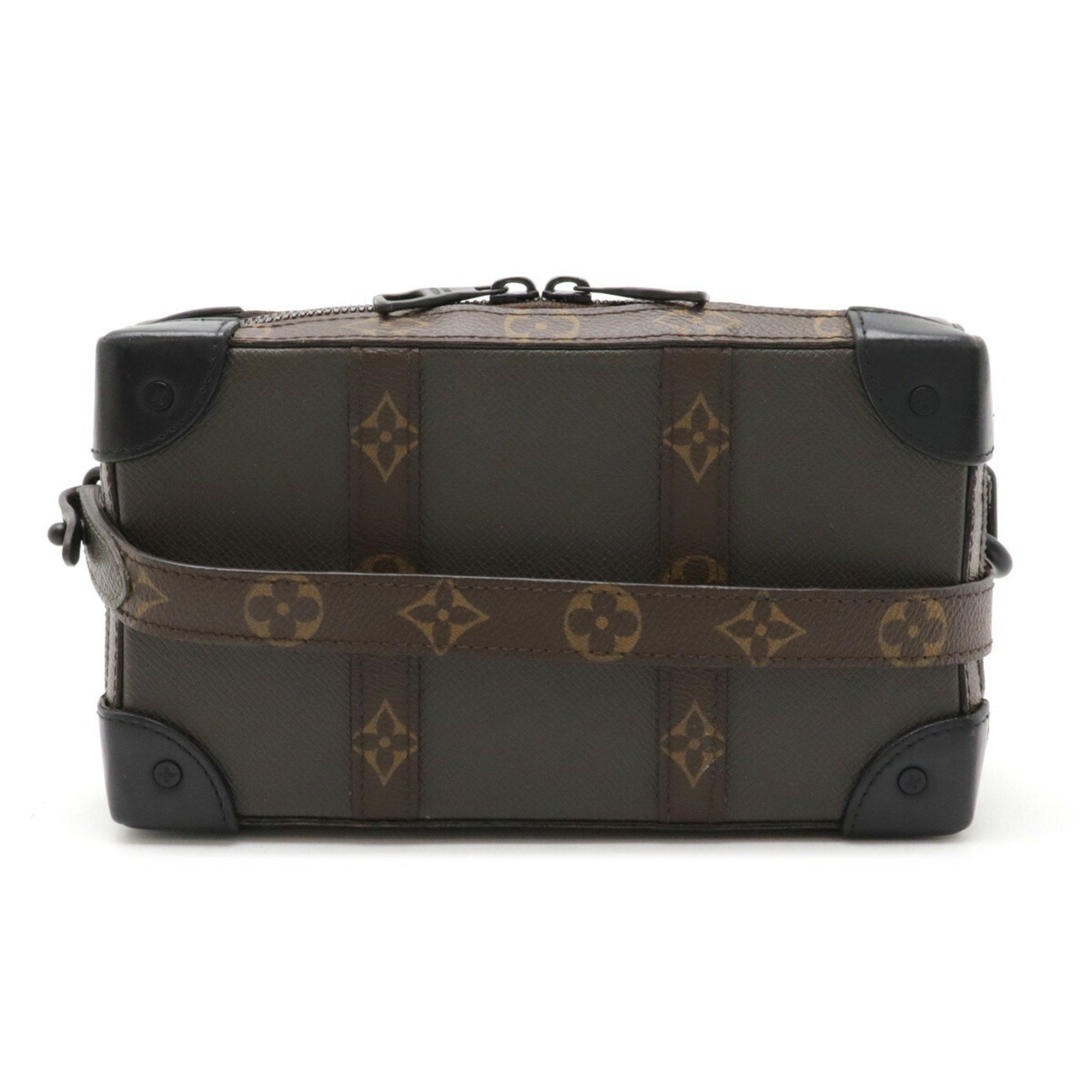 Louis Vuitton Taiga Monogram Soft Trunk Wallet Shoulder Bag Clutch M30697 in Black, Women's