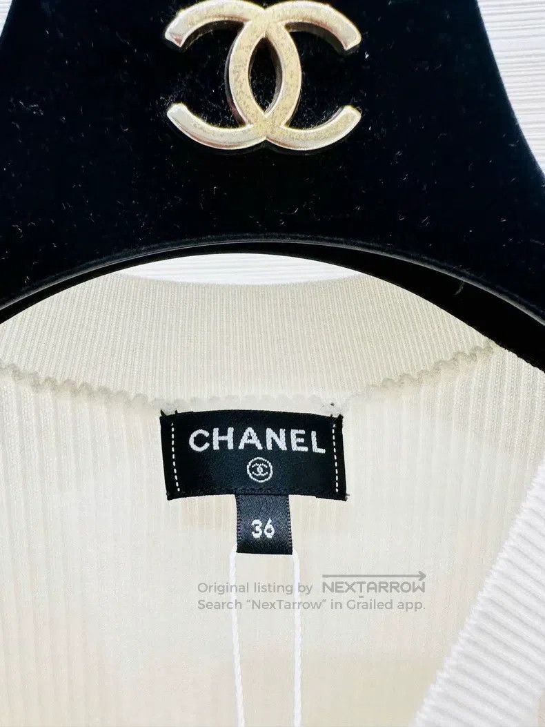 Chanel Chanel 25K bow knitted short sleeves Size XS / US 0-2 / IT 36-38 - 2 Thumbnail