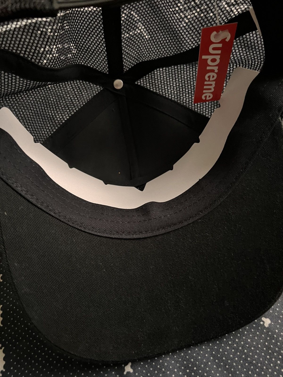 Supreme Supreme Western Embroidered Mesh Back 5-Panel Hat Cap Black Size ONE SIZE - 13 Thumbnail