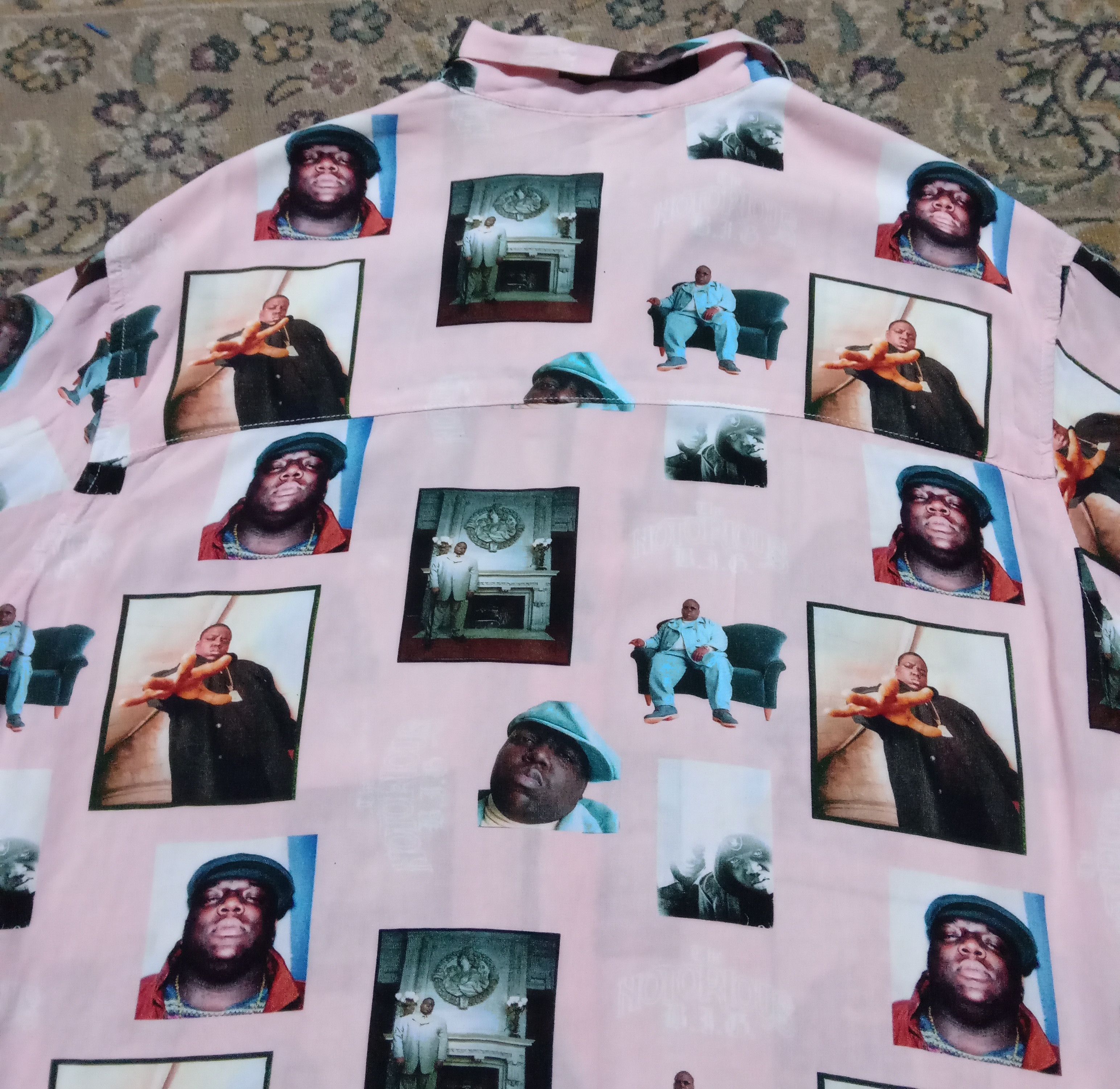 Rap Tees Button ups shirt Rap HipHop Notorius B.I.G Fubu Mecca Size US L / EU 52-54 / 3 - 5 Thumbnail
