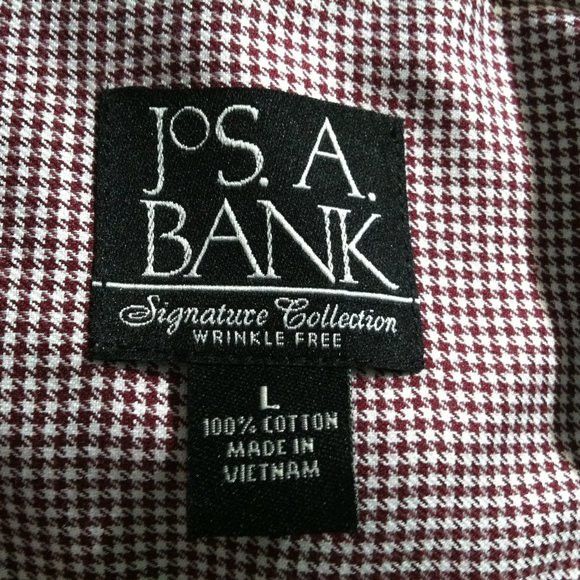 Jos. A. Bank JOS.A.BANK MENS PURPLE 100%COTTON CASUAL SHIRT SIZE: L Size US L / EU 52-54 / 3 - 5 Thumbnail