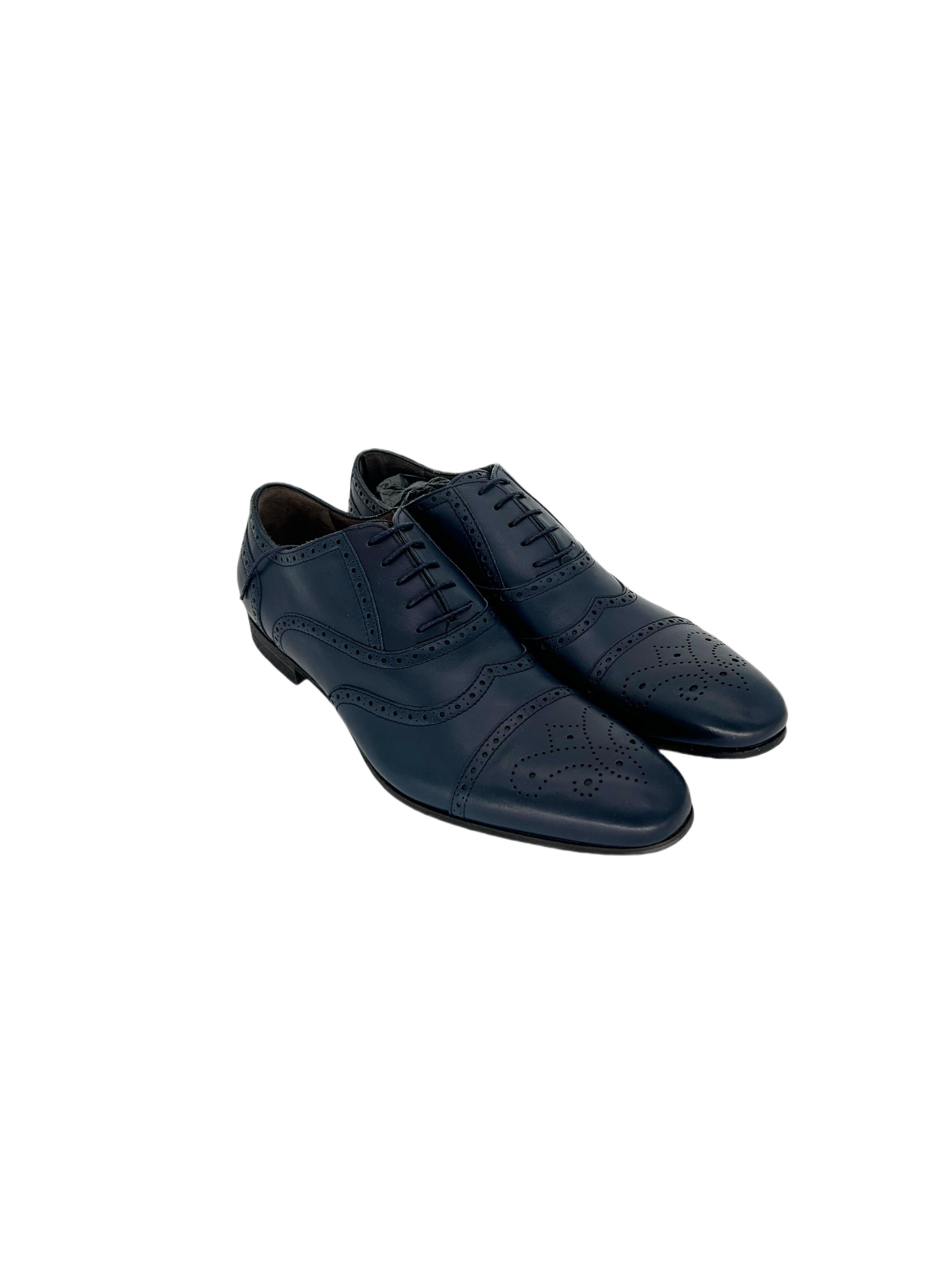Yves Saint Laurent Blue 'Faubourg' Oxford Shoes Size US 10 / EU 43 - 1 Thumbnail