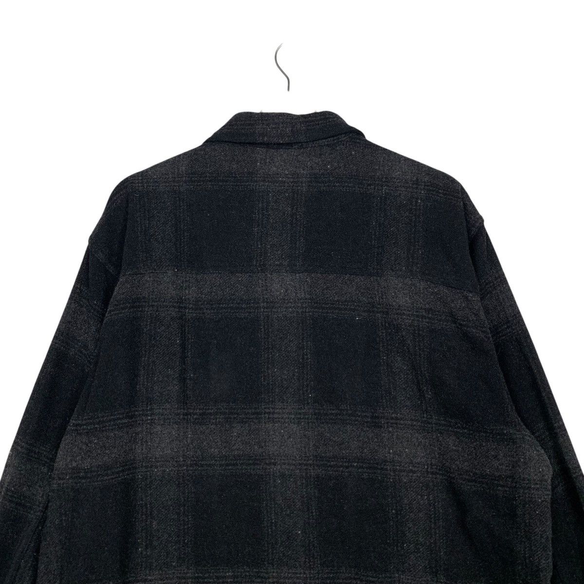 Vintage 90’s Workwear Black Checked Flannel Chore Jacket #2830-C128 Size US M / EU 48-50 / 2 - 18 Thumbnail