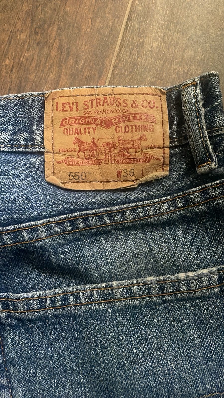 Levi's Levi’s 550 Relaxed Fit Jorts Size US 36 / EU 52 - 3 Thumbnail