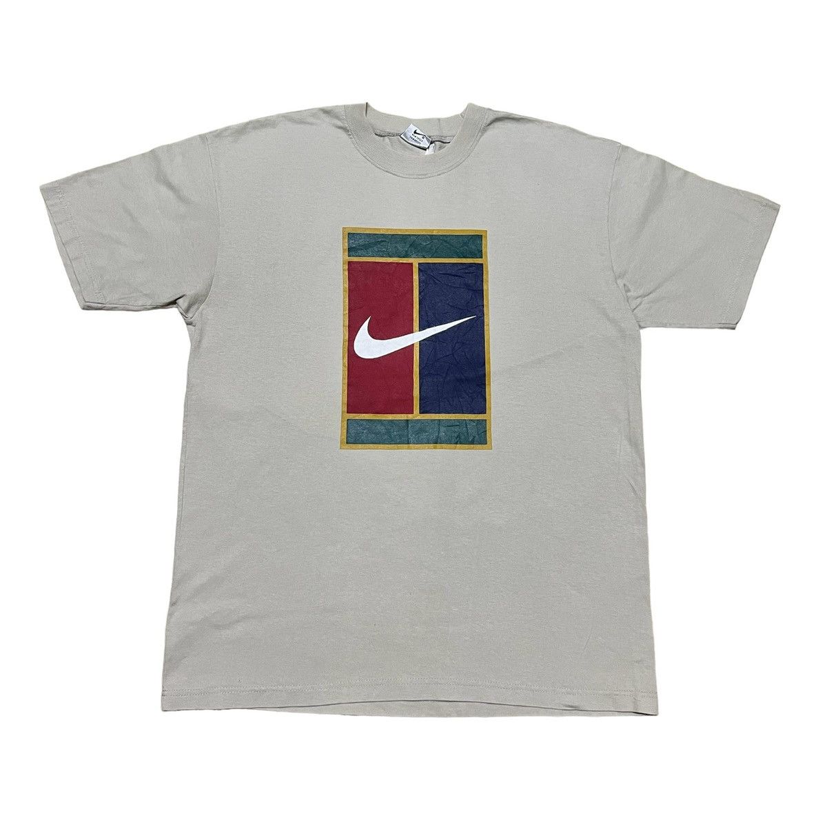 Nike Vintage Nike Tennis Court Big Logo Size US L / EU 52-54 / 3 - 1 Thumbnail