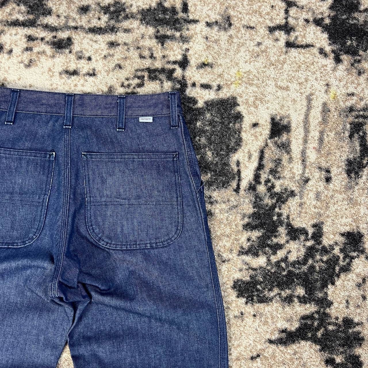 Carhartt Carhartt Vintage Y2K Tab Logo Baggy Fit Denim Jeans Size US 31 - 3 Thumbnail