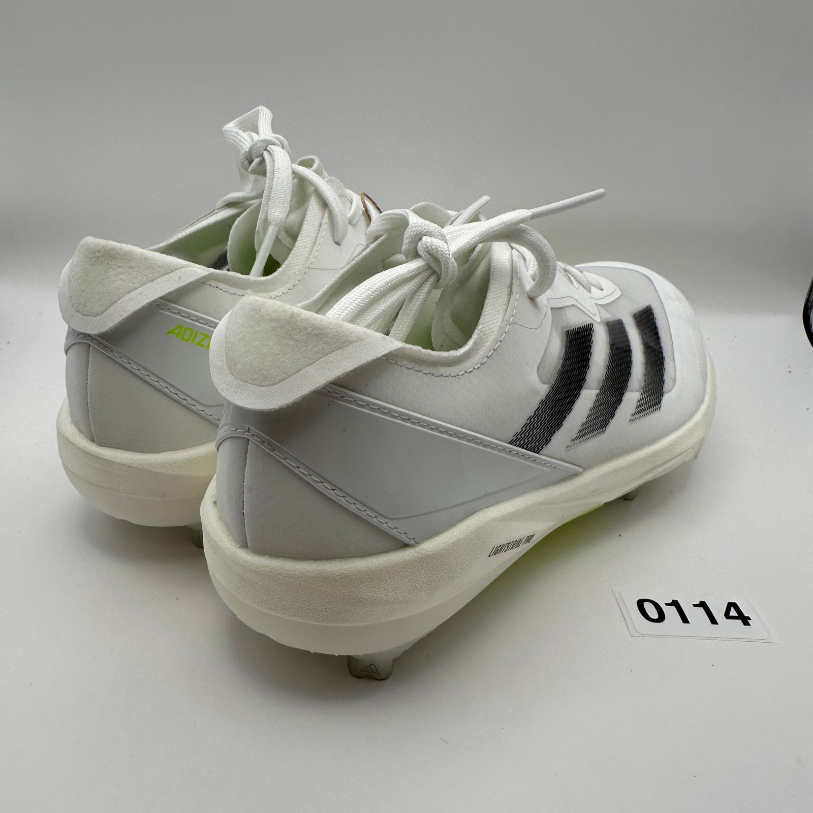 Adidas Adidas Adizero Instinct+ Softball Cleats Wms 7.5 White/Neon Size US 7.5 / IT 37.5 - 4 Thumbnail