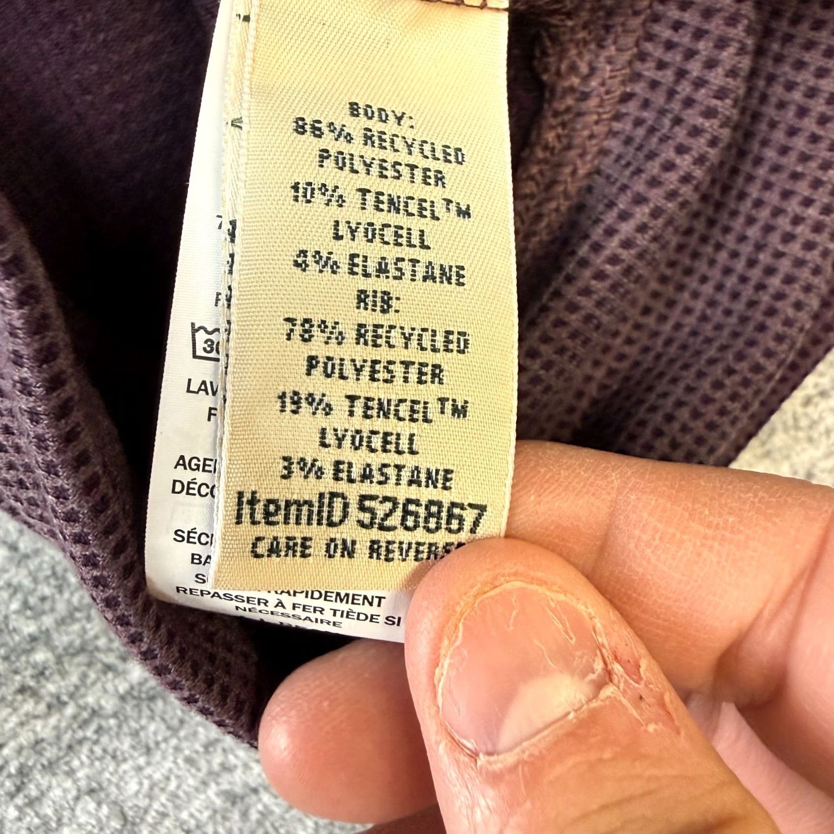 Vintage L.L. Bean Jacket Womens Medium Eggplant Mountainside Micro Waffle Jacket Hiking Size L / US 10 / IT 46 - 6 Thumbnail