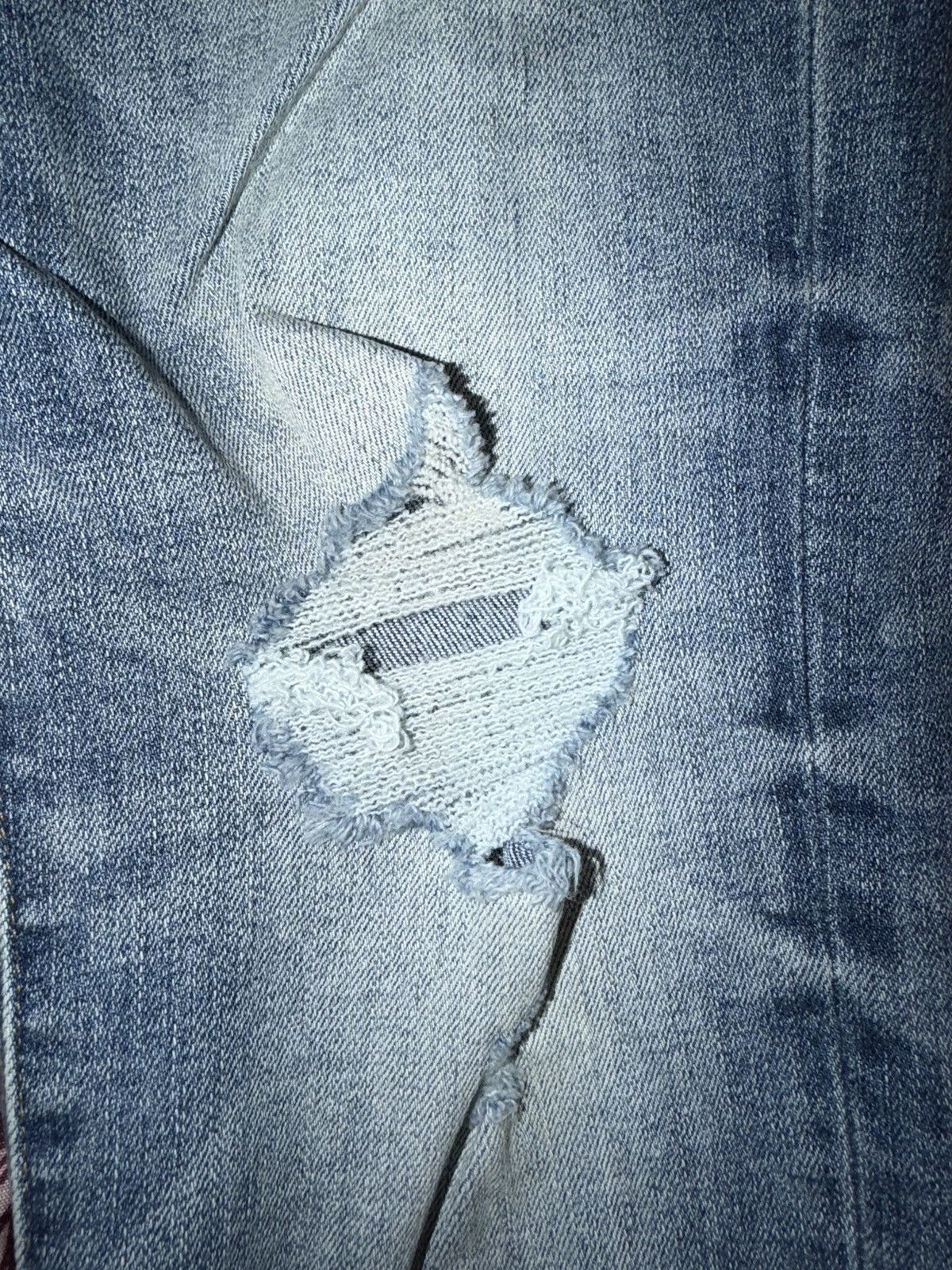 American Eagle Outfitters Airflex Distressed Skinny Jean Size US 33 - 3 Thumbnail