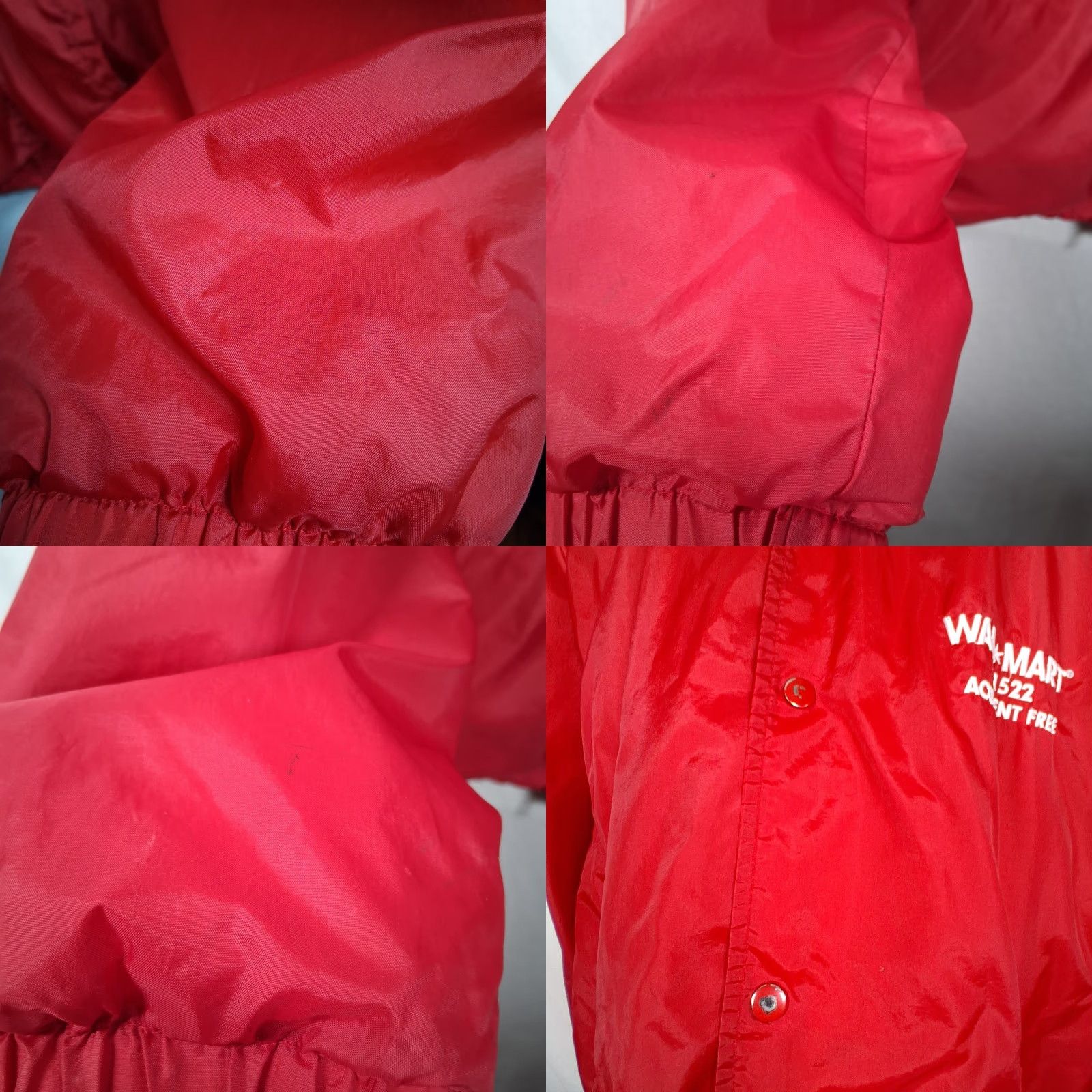 Walmart VINTAGE Wal Mart Accident Free Jacket L Red Coach Sporty Snap Employee Lightweight READ Size US L / EU 52-54 / 3 - 9 Thumbnail