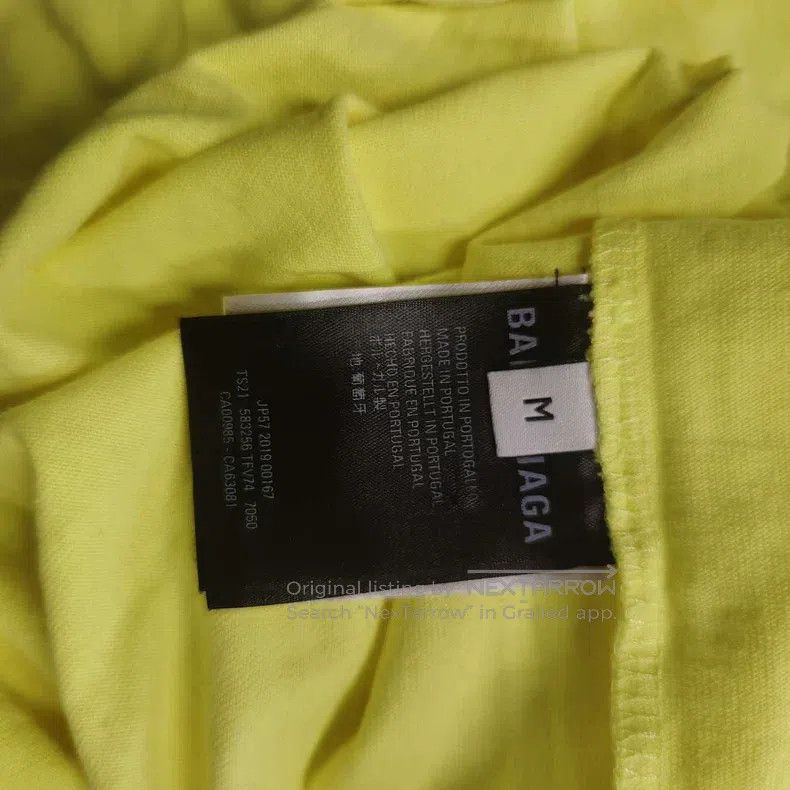 Balenciaga Balenciaga Neon Yellow-Green Short-Sleeve T-Shirt Size US M / EU 48-50 / 2 - 4 Thumbnail