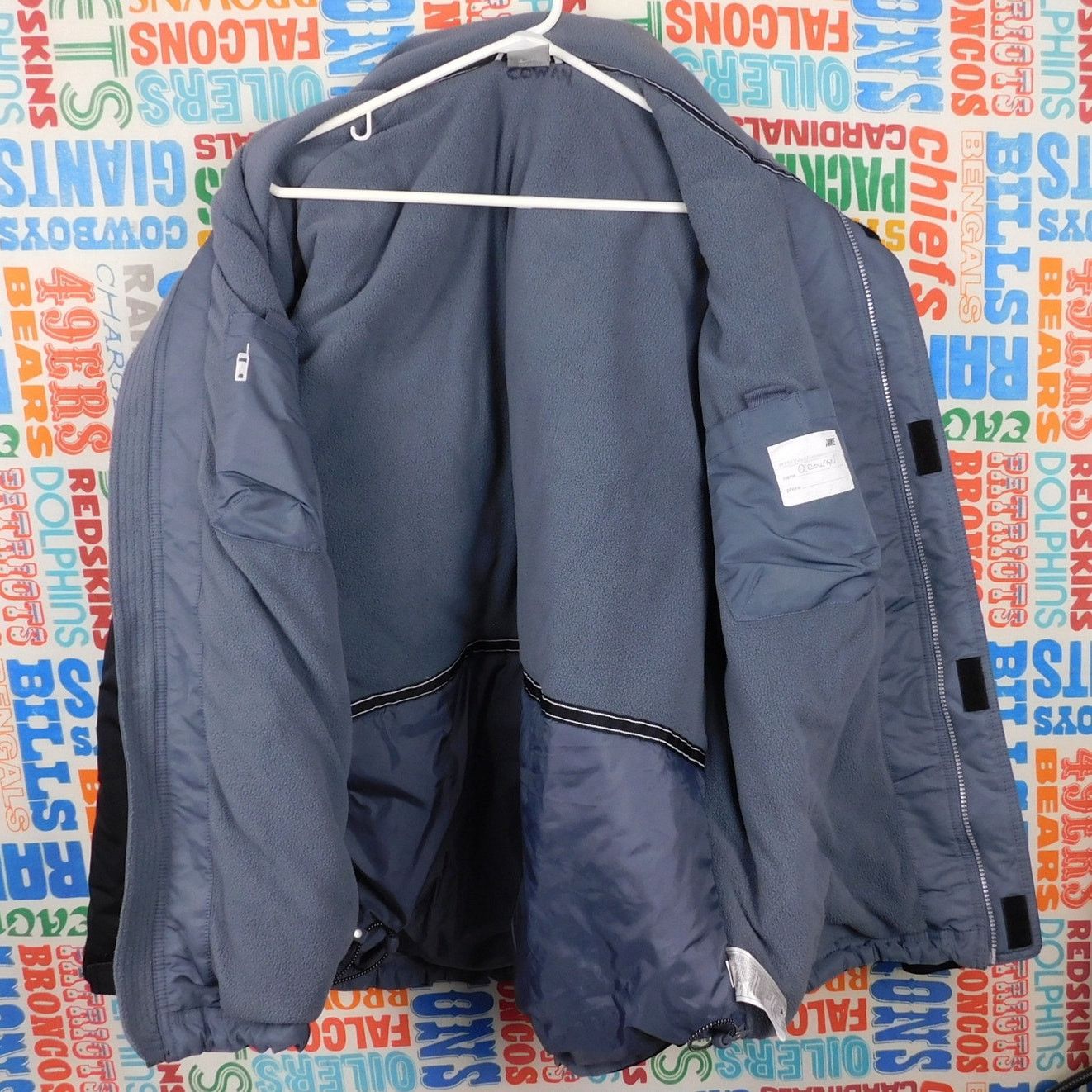 Nike Nike Fleece Lined Jacket Size L Gray Tag Black White Swoosh Size US L / EU 52-54 / 3 - 3 Thumbnail