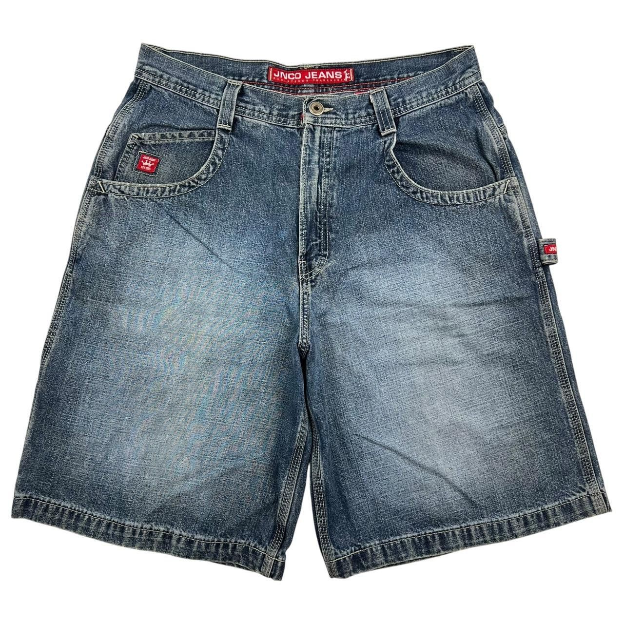JNCO Vintage Jnco Red Crown Carpenter Denim Shorts Jorts Waist 34 Size US 34 / EU 50 - 2 Thumbnail