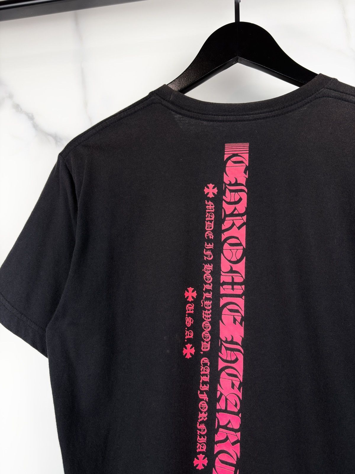 Chrome Hearts Chrome Hearts Made In Hollywood Pink Logo Pocket Tshirt Size US M / EU 48-50 / 2 - 3 Thumbnail