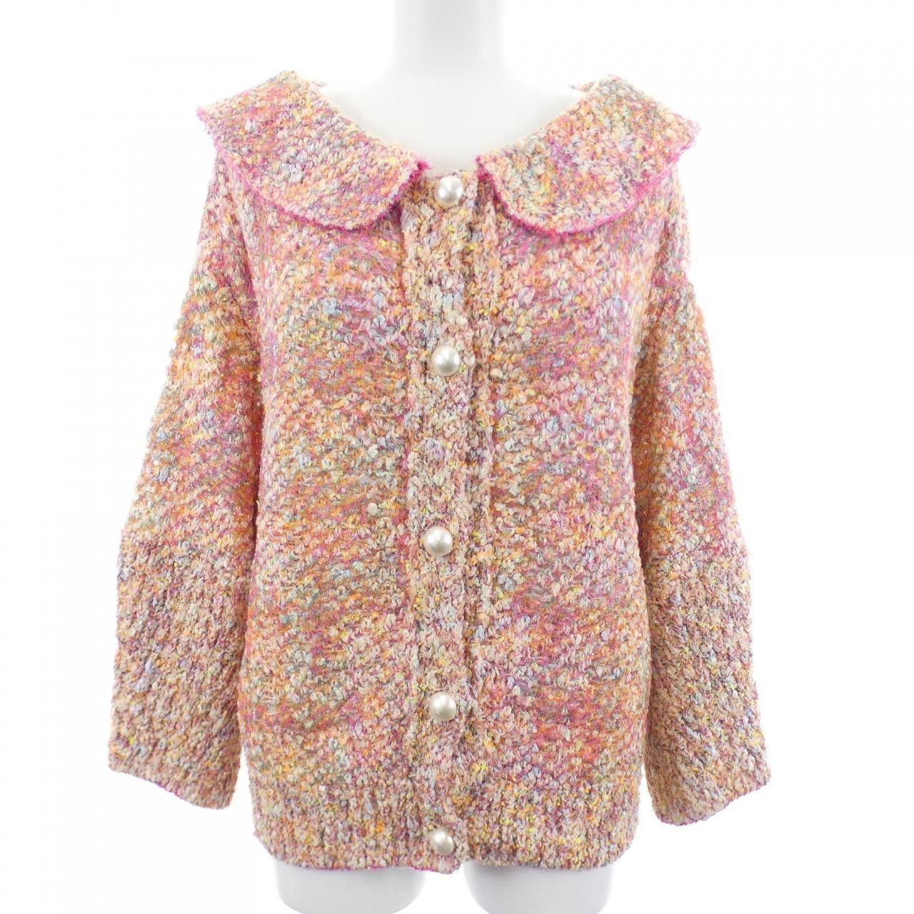 Chanel Chanel Cardigan Knit Cardigan Textile Tops P46081K05780 DUTY FREE for USA