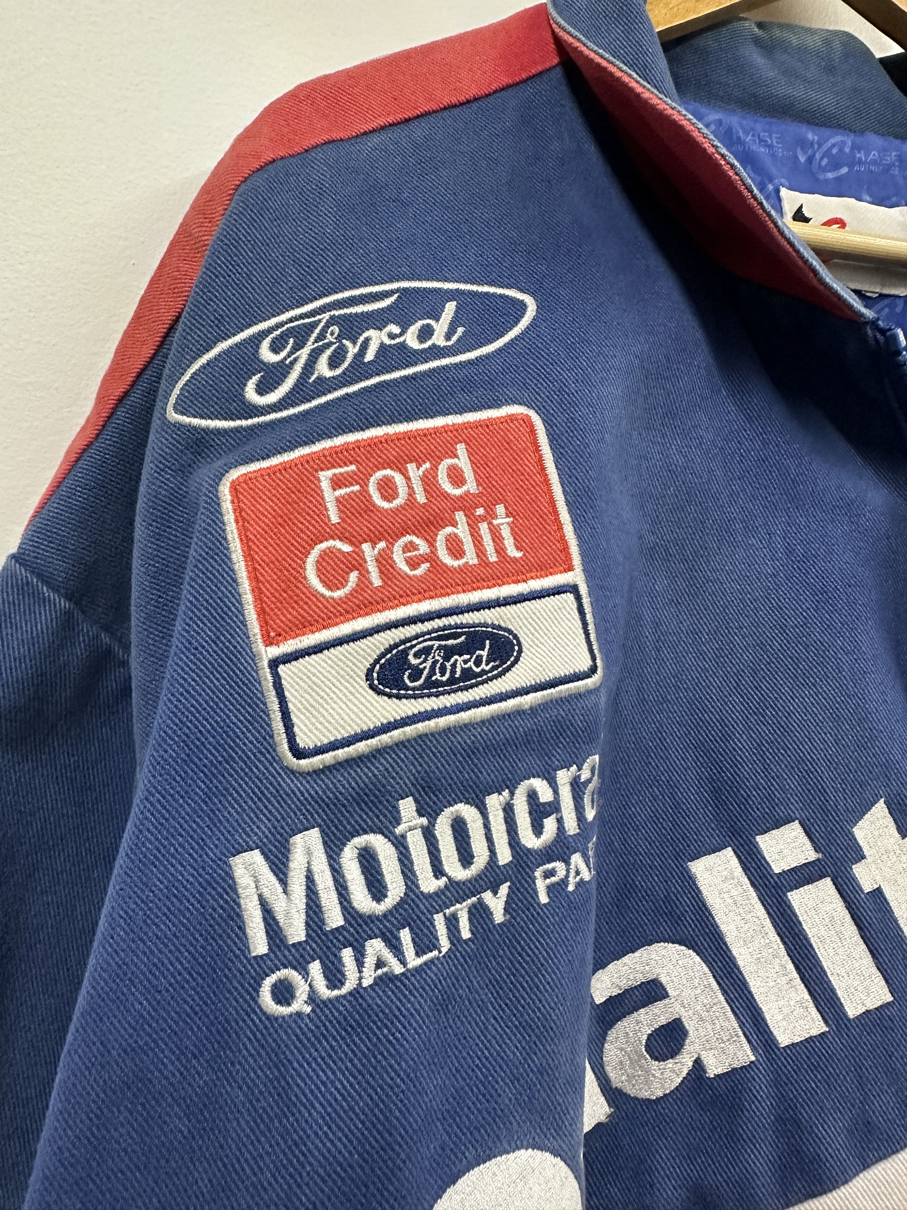 Other Vintage NASCAR Quality Care Racing Jacket Ford Y2K Large Size US L / EU 52-54 / 3 - 4 Thumbnail