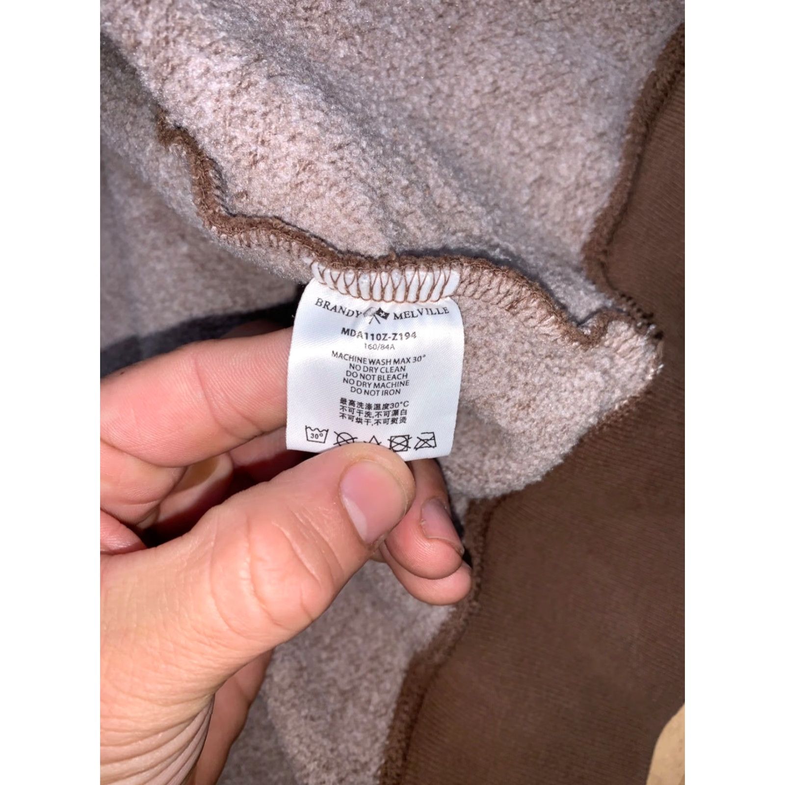 Brandy Melville Brandy Melville Jacket Womens One Size Blue Hooded Zip Cotton Size ONE SIZE - 4 Thumbnail