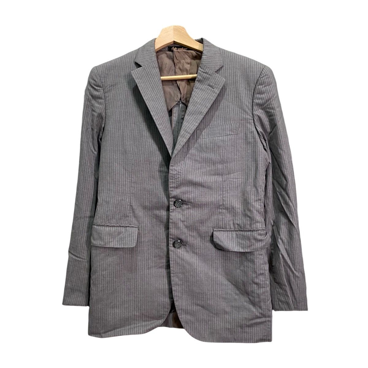 Loro Piana Loro Piana Fabric Pinstripe Wool Silk Blazer Jacket - Grey Size US S / EU 44-46 / 1 - 1 Thumbnail