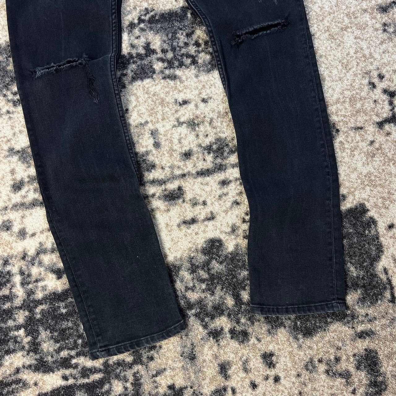 Sandro Sandro Paris Luxury Distressed Style Gray Denim Jeans Size US 33 - 4 Thumbnail