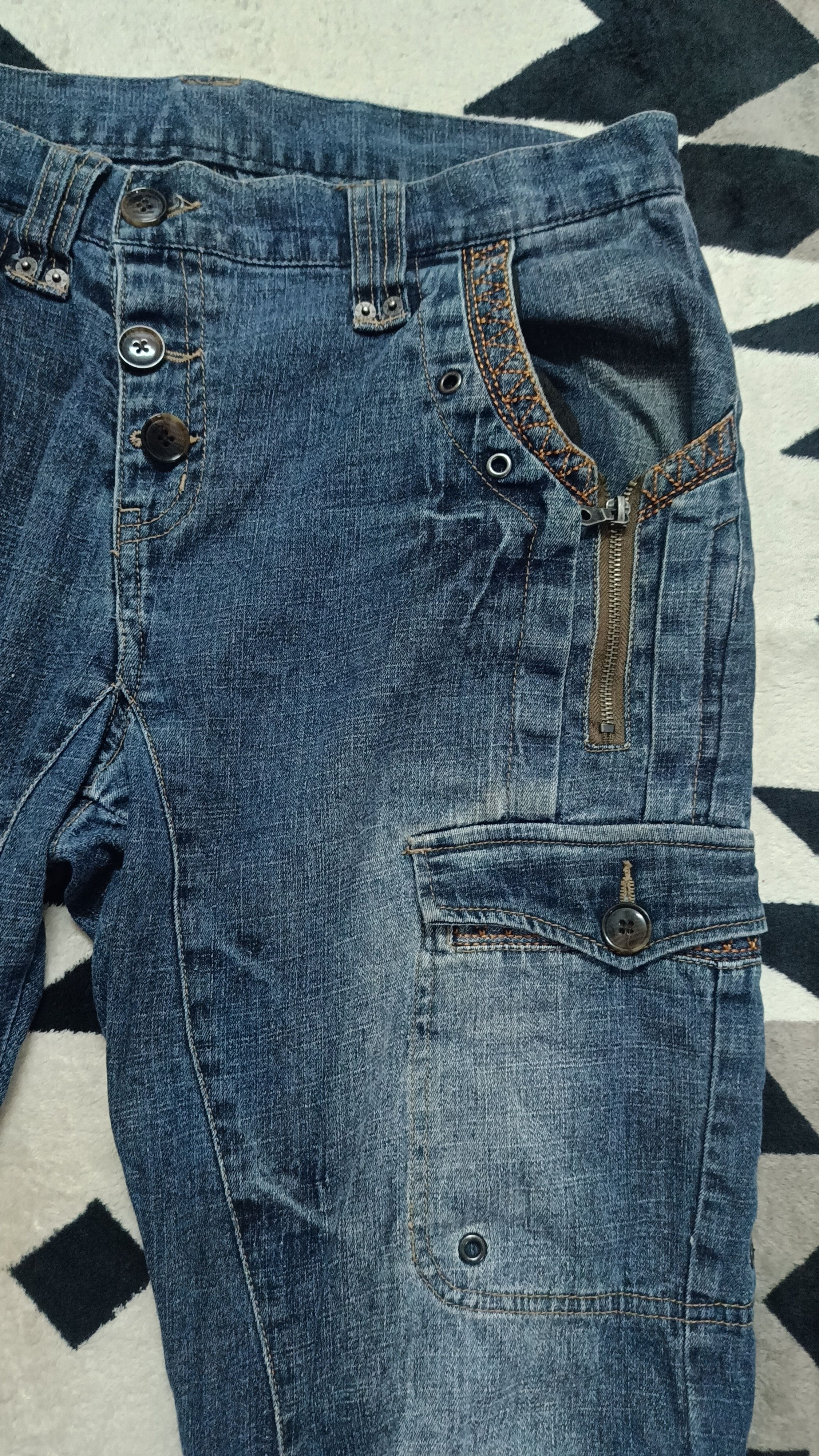 Japanese Brand 🔥🔥Rare Vintage PPFM Eastern Rock Bondage Jeans Size 34" / US 12 / IT 48 - 8 Thumbnail