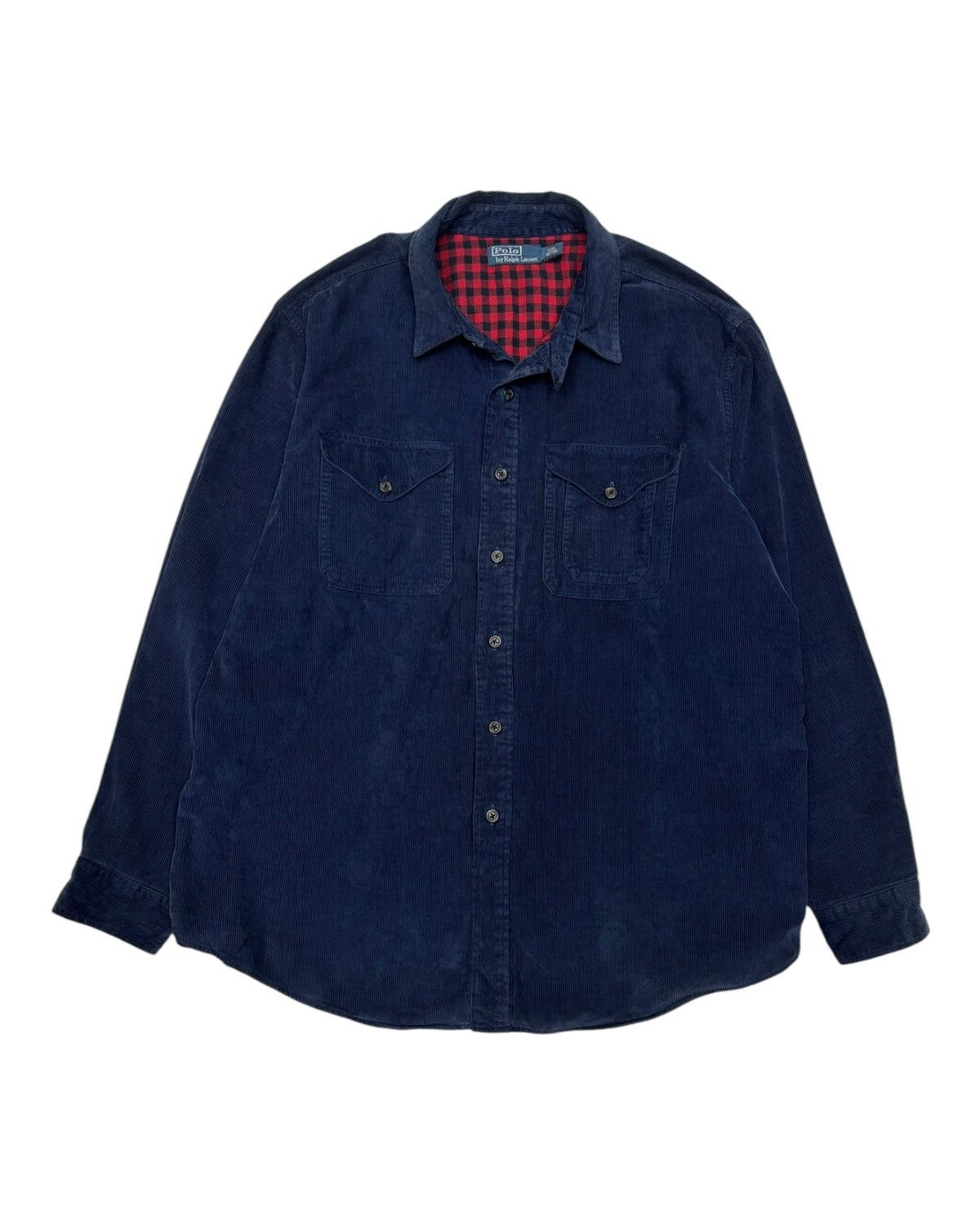 Polo Ralph Lauren 🔥POLO RALPH LAUREN OVERSIZED CORDUROY BUTTON SHIRT Size US XXL / EU 58 / 5 - 1 Thumbnail