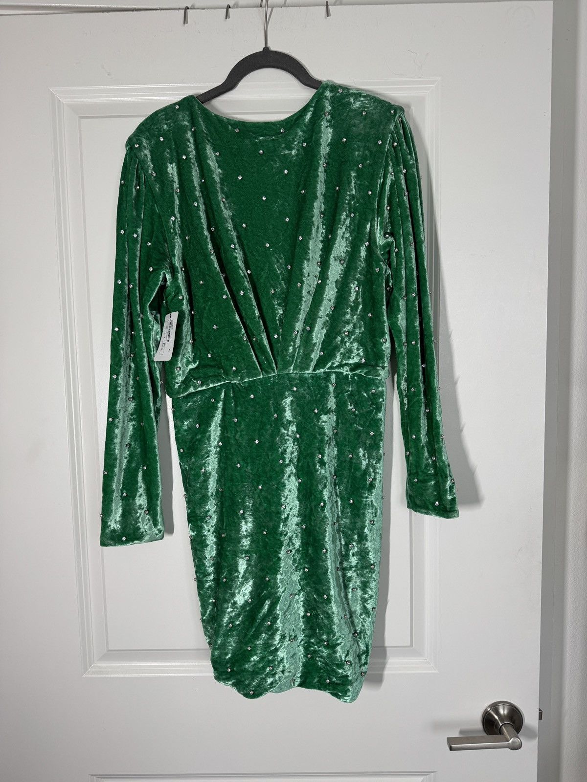 The Attico The Attico Crystal-embellished Reversible Ruched Mini Dress Size S / US 4 / IT 40 - 3 Thumbnail