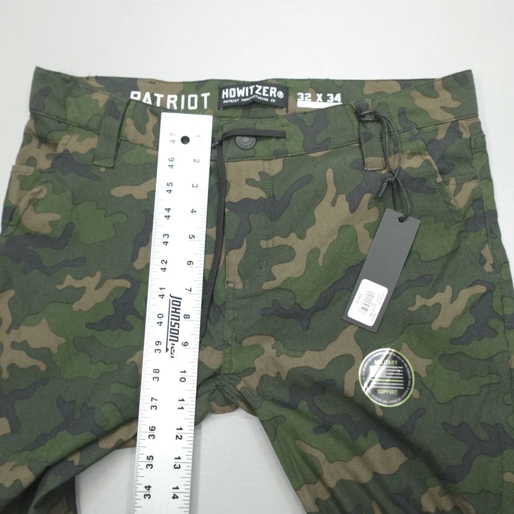Vintage Howitzer Patriot Green Camo Tactical Pants Men's Size 32x34 Stretch Loose Waist Jeans Regular Inseam 34 Pockets Logo Military Boys Mens Women? Size US 32 / EU 48 - 5 Thumbnail