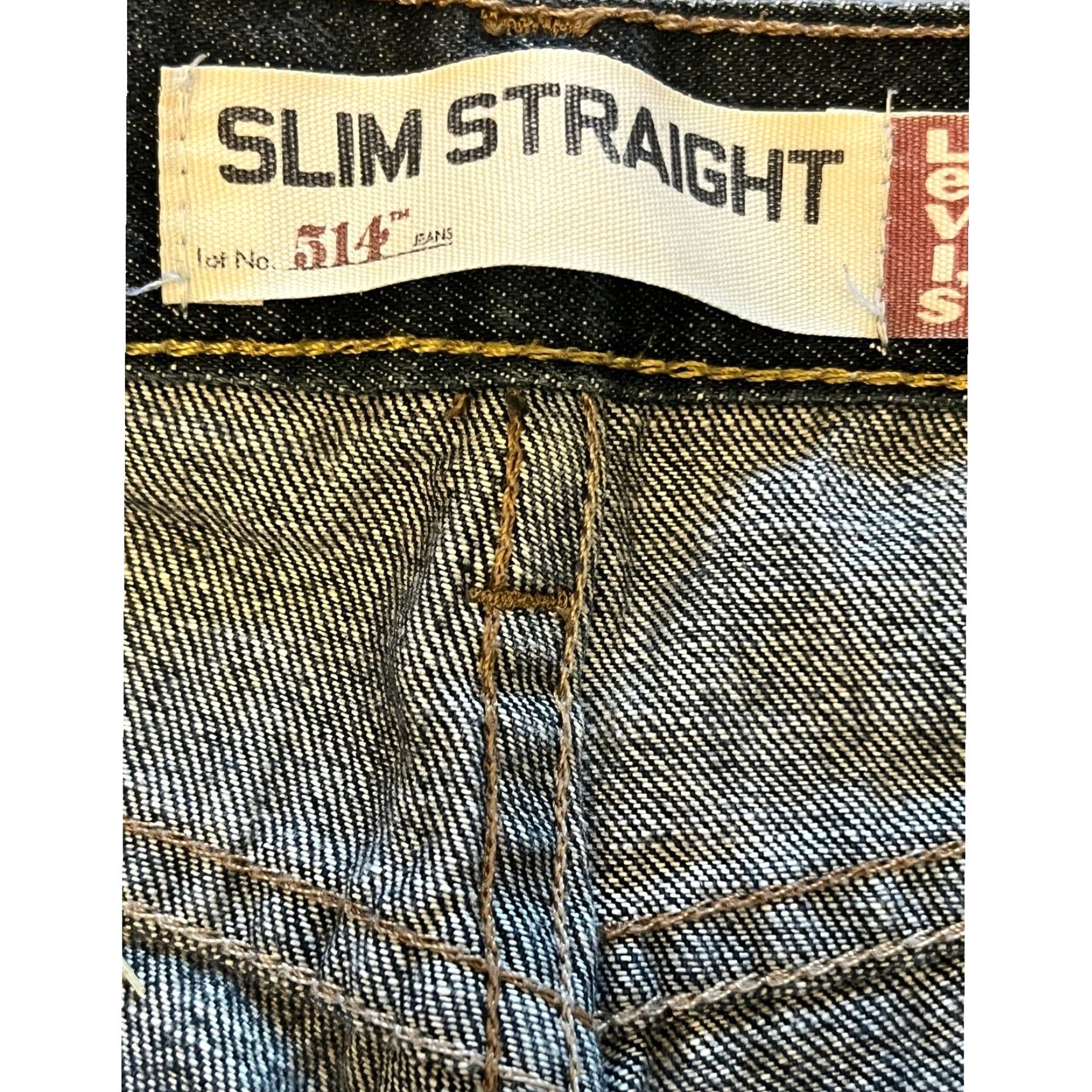 Levi's Levi’s 514 Jeans Slim Straight Denim Stretch Blue 30x32 Mens Regular Five-Pocket Jeans Zip Button Closure Womens? Size US 30 / EU 46 - 2 Thumbnail